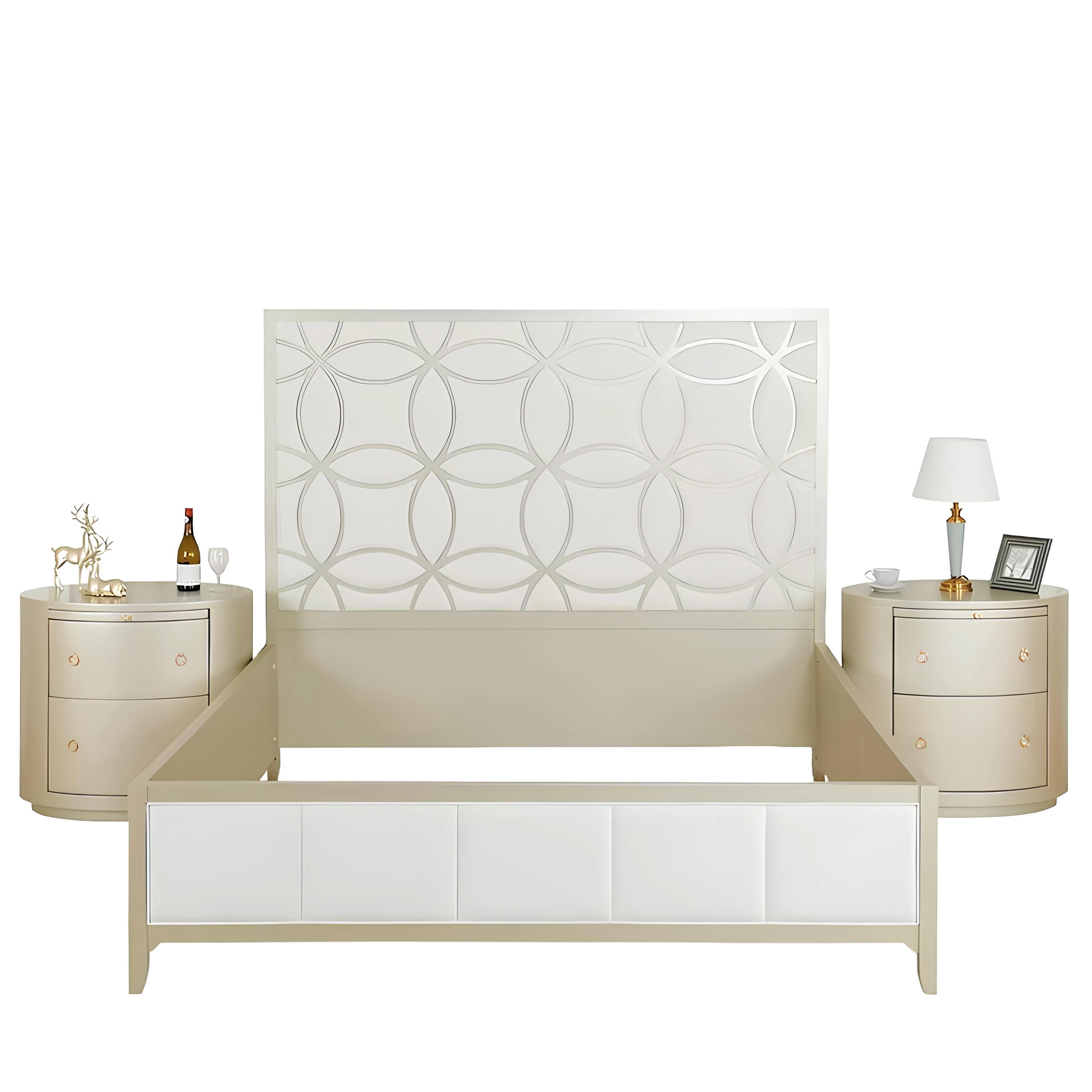 Xlmoebel Bett Elegantes Holzbett im italienischen Stil mit hochwertiger Verarbeitung (Bett), Hergestellt in Europa