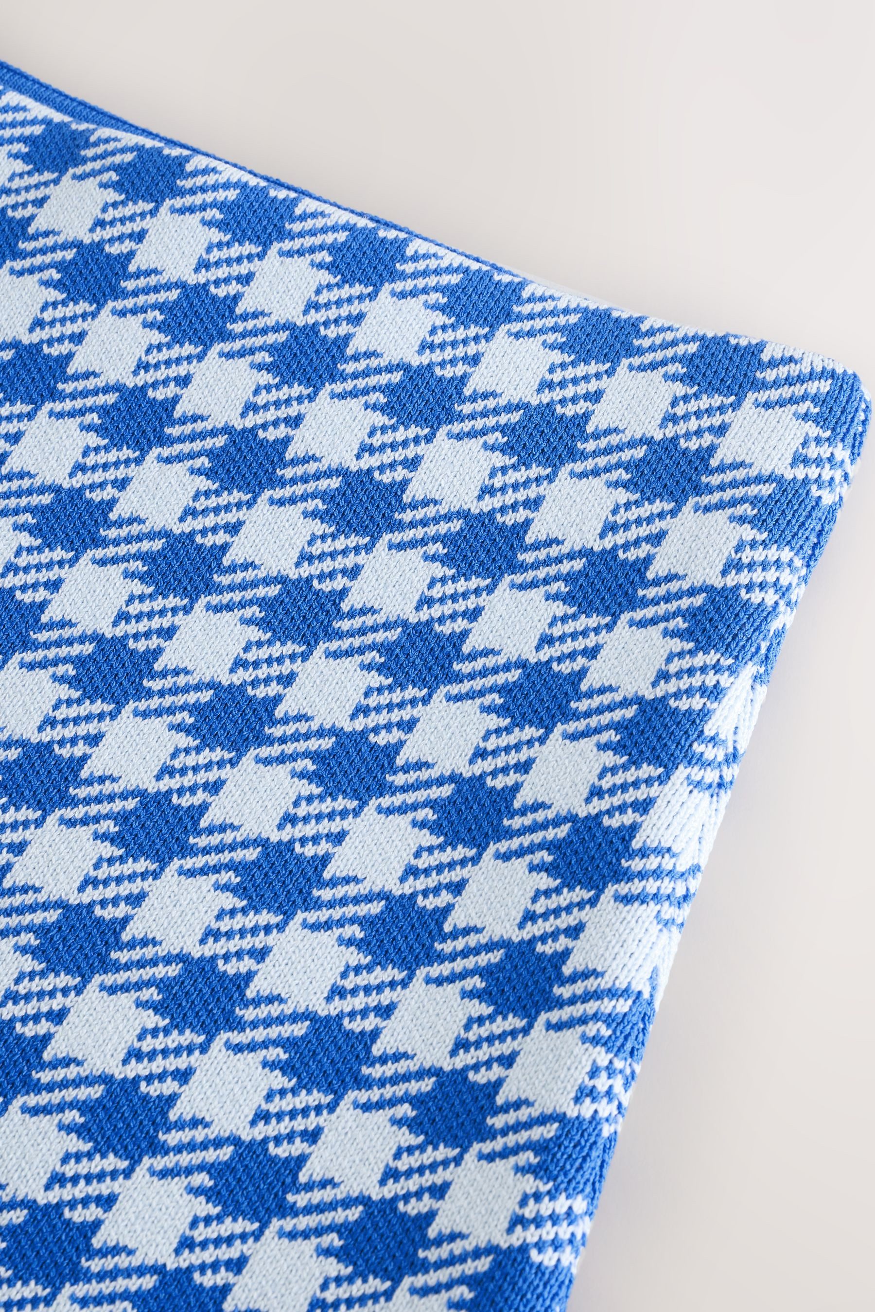 Next Minirock Gestrickter Minirock mit Vichy-Karos (Kombiteil) (1-tlg) günstig online kaufen