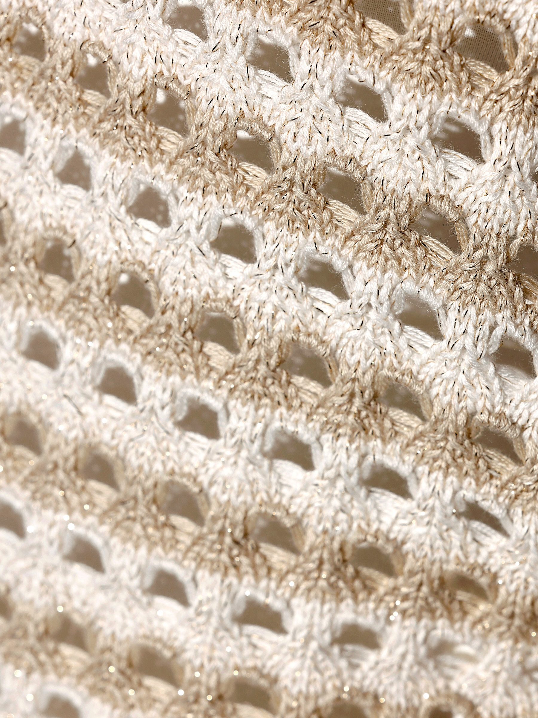 creation L Strickpullover Lyocell-Viskose-Pullover Kurzarm Ajour