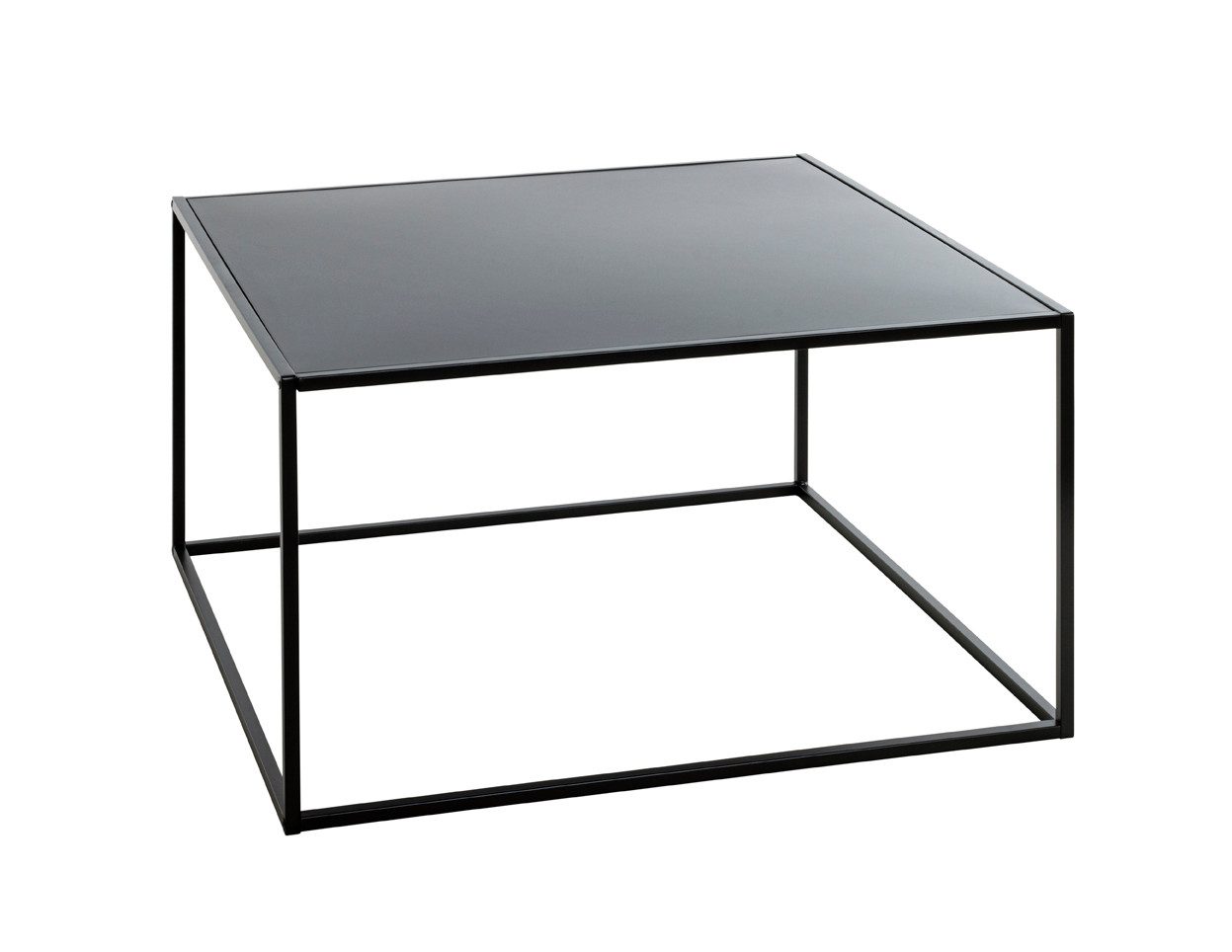 HAKU Beistelltisch Beistelltisch schwarz - Sofatisch Metall - B 70 x H 40 x T 70 cm (1 Stück), Beistelltisch aus Metall