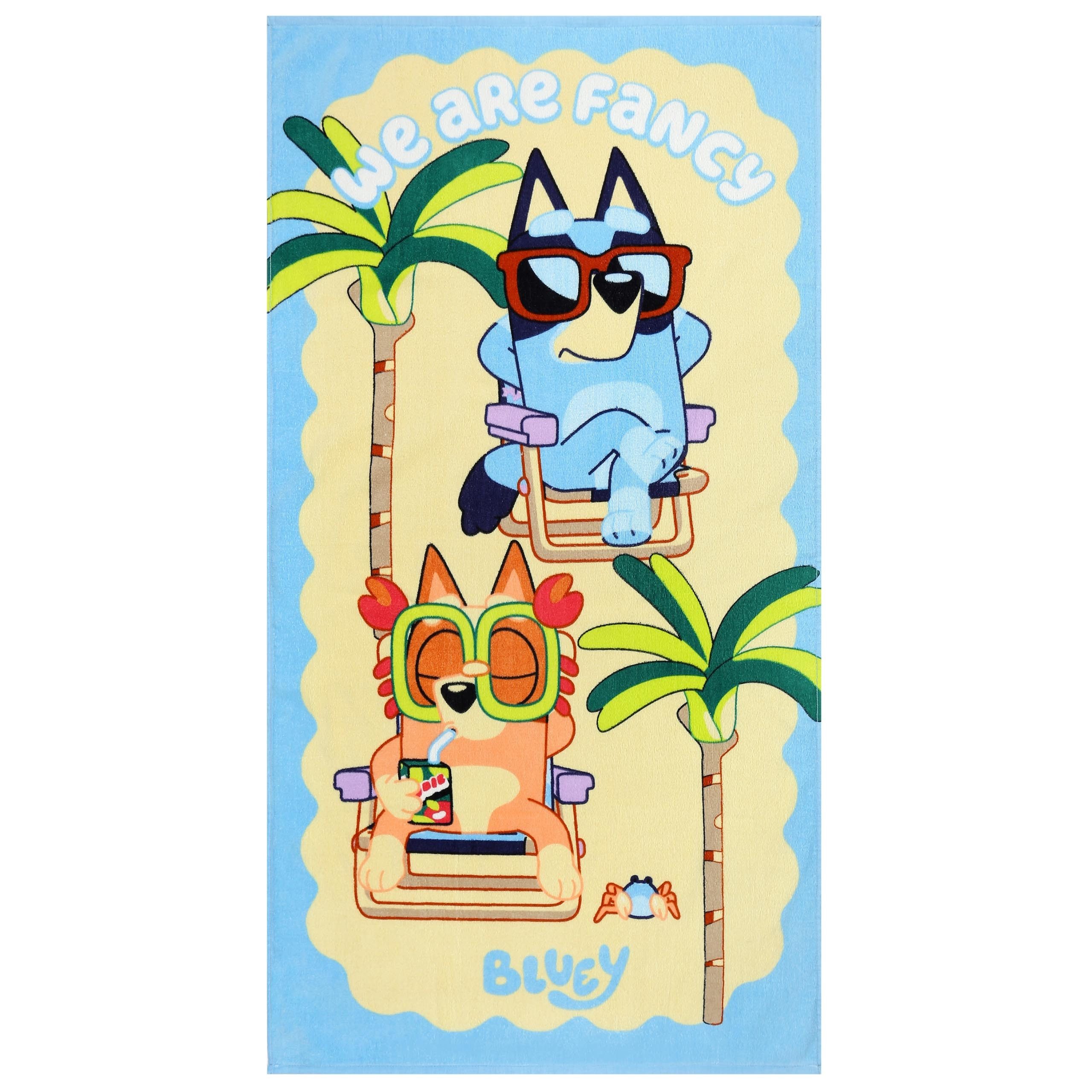 Bluey Badetuch Bluey Strand- und Badetuch Baumwolle 70x140 cm, schnell