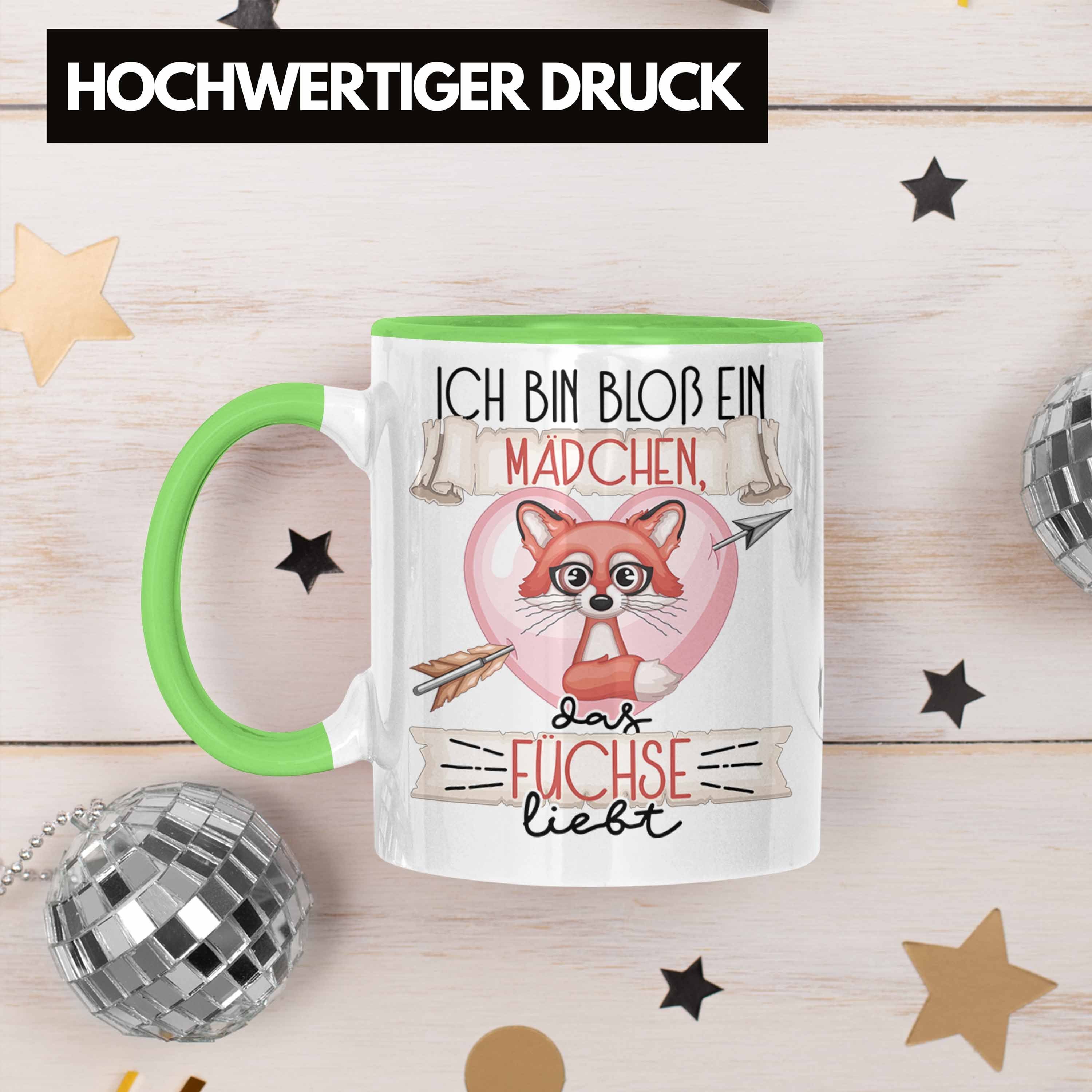 Trendation Tasse Das Fuchs Bloß Füchse Liebt Grün Geschenk Bin Ein Mädchen Ich Frauen Tasse