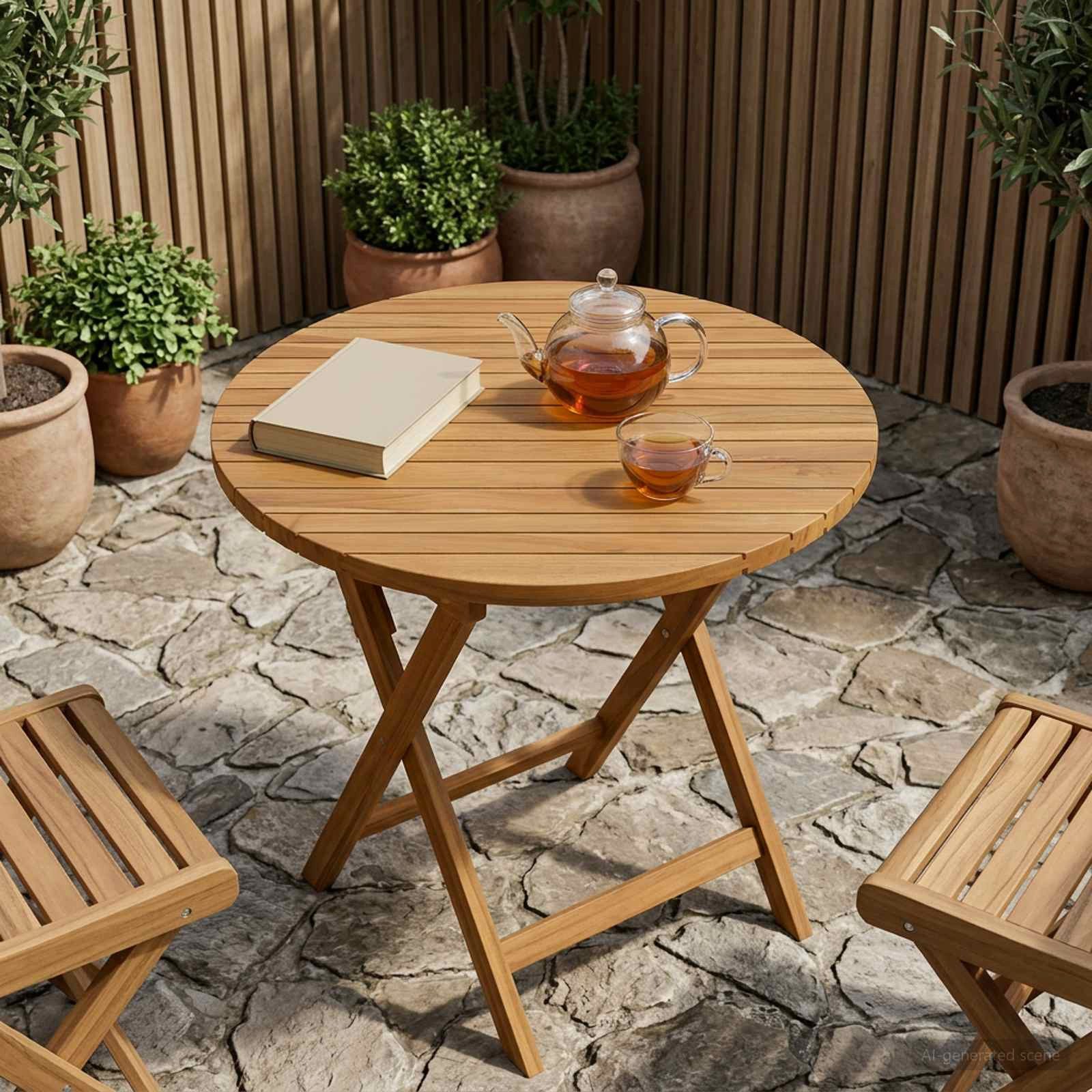 vidaXL Tischplatte Tischplatte Ø 70 x 3,5 Rund Massives holz Natur (1 St)
