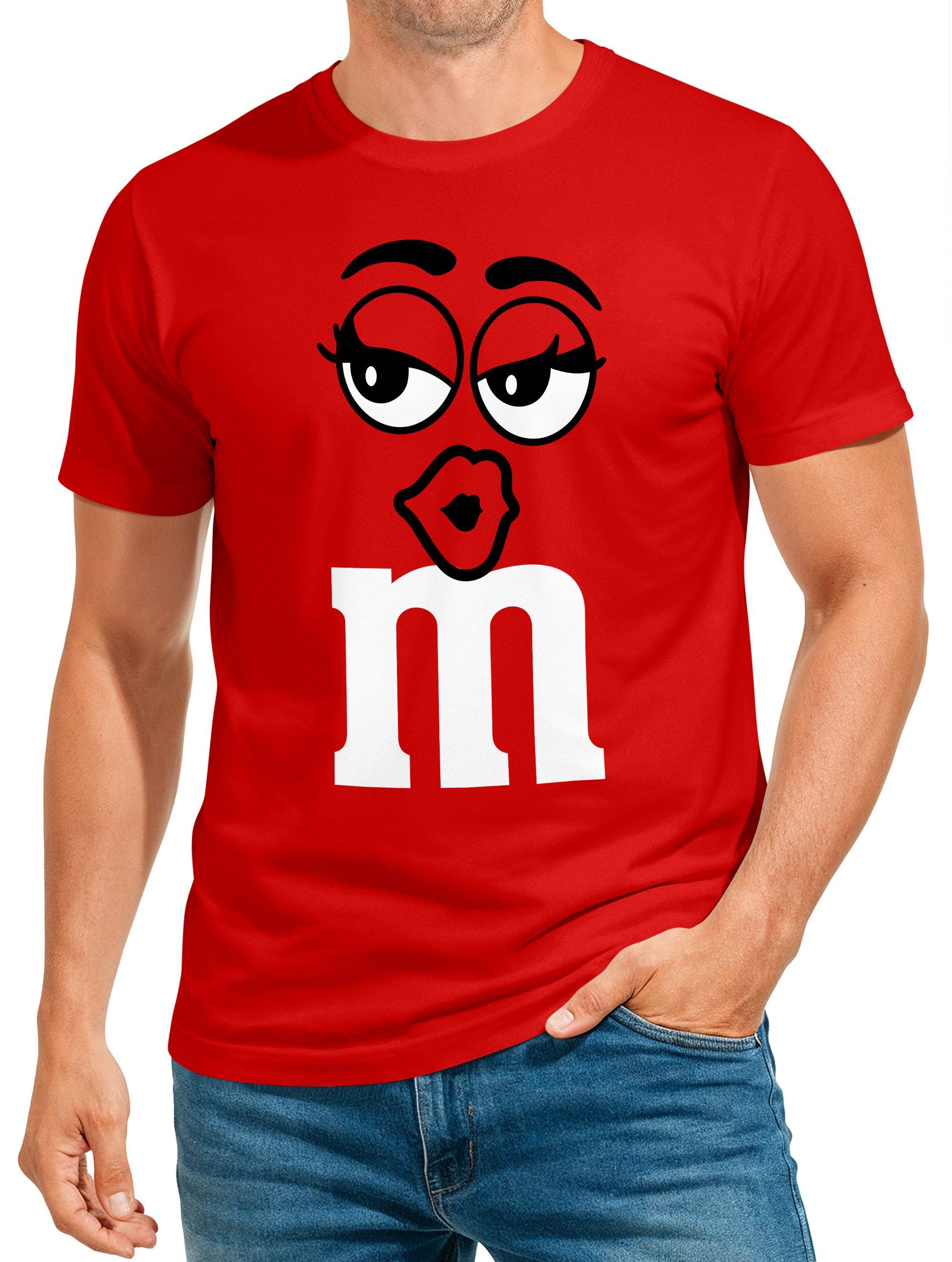 MoonWorks Print-Shirt Herren T-Shirt Fasching Karneval M Aufdruck Gruppenko günstig online kaufen