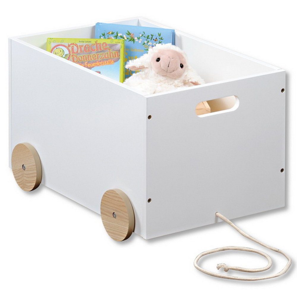 KESPER® Holzkiste Kinder Spielzeugkiste mit Rollen günstig online kaufen