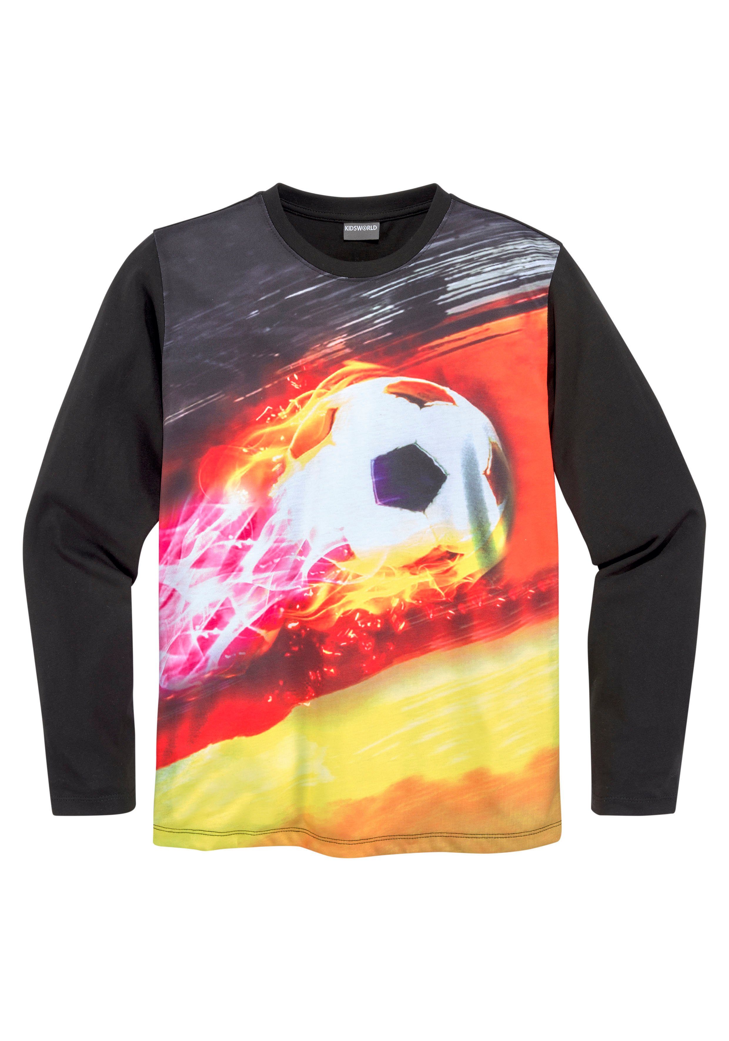 Langarmshirt FUSSBALL