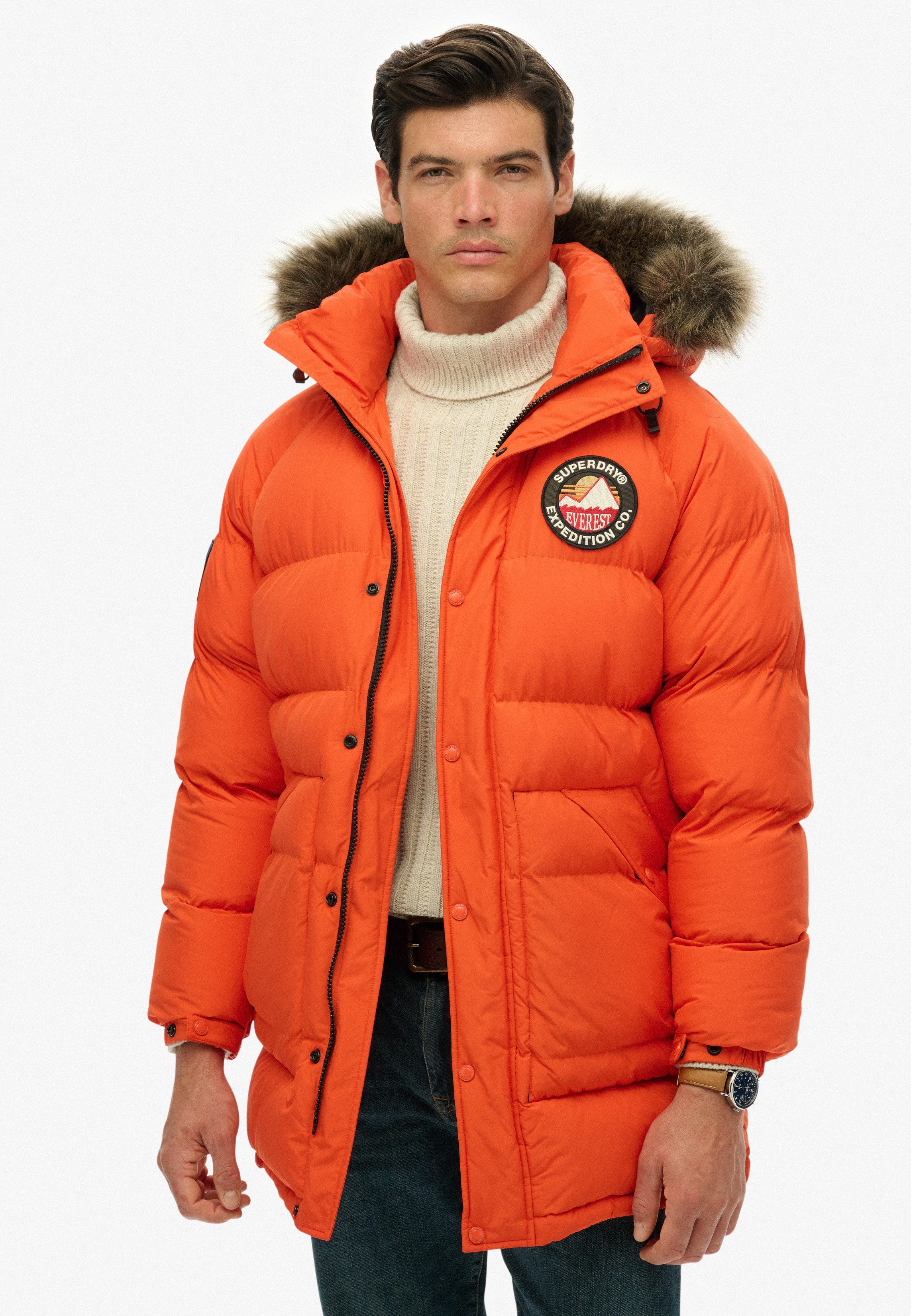 Superdry Steppjacke EVEREST LONGLINE BAFFLED PARKA günstig online kaufen