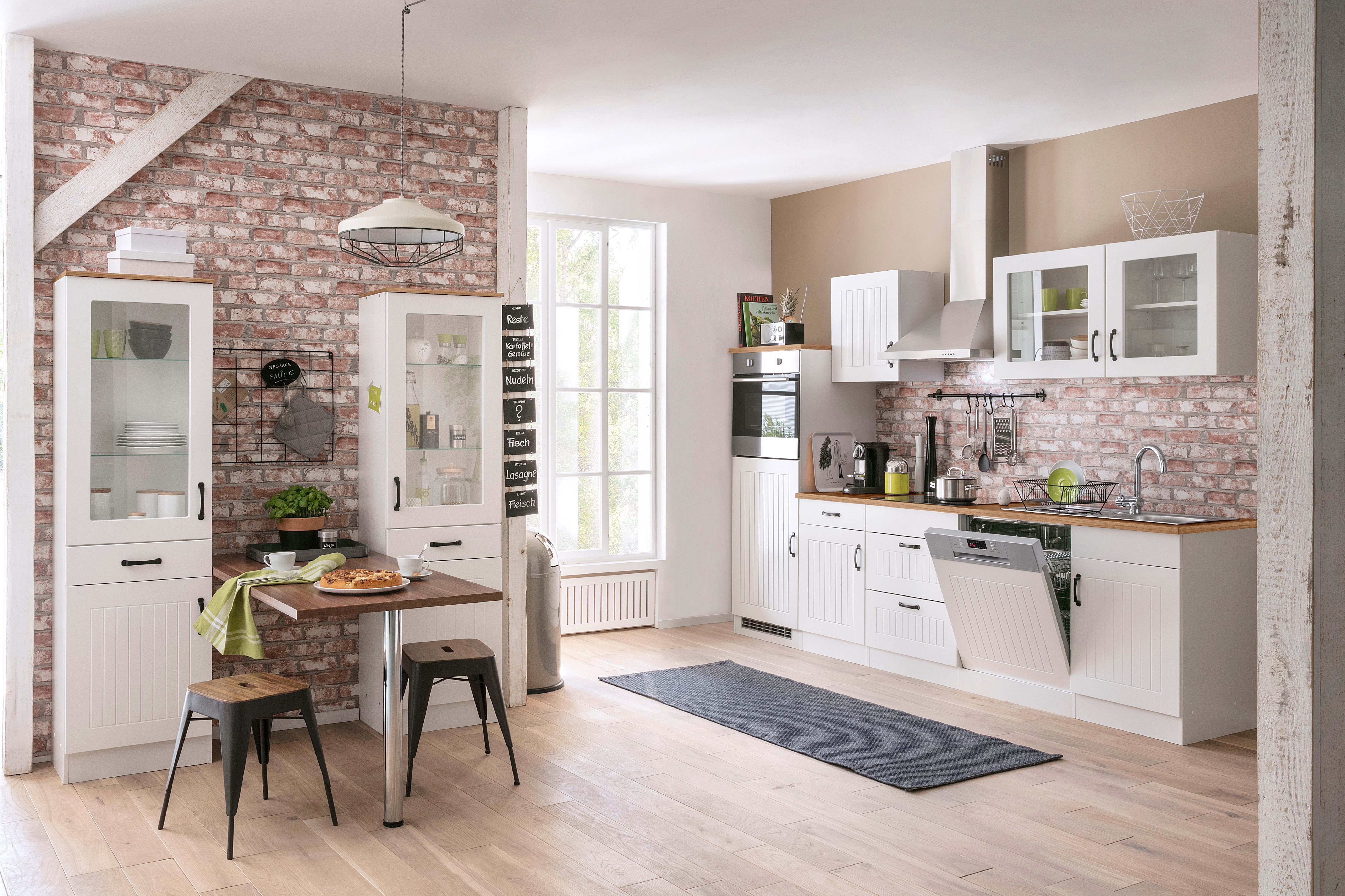 KOCHSTATION Küchenzeile KS-Athen, mit E-Geräten, Breite 280 cm günstig online kaufen