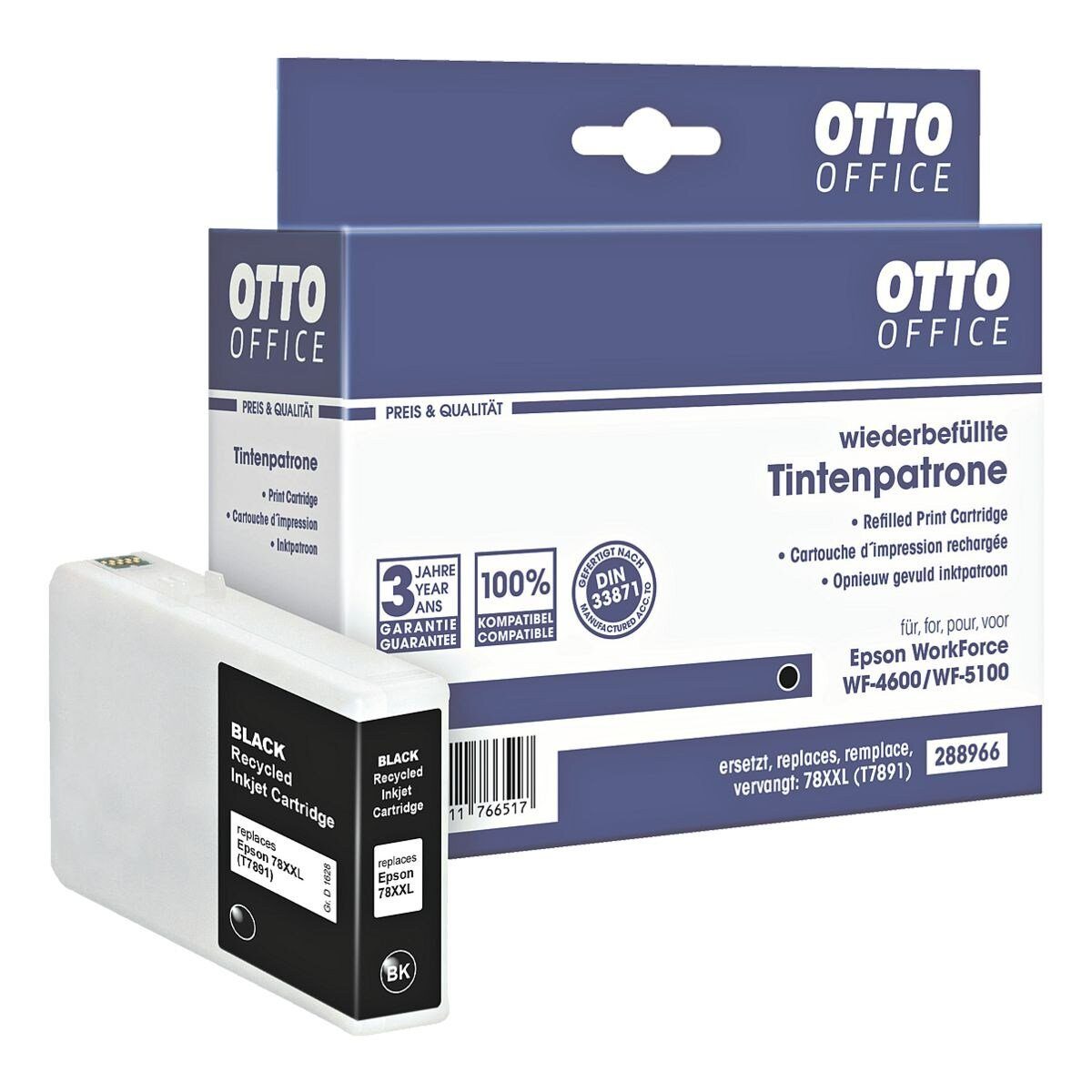 Otto Office  Office T7891 Tintenpatrone (ersetzt Epson »T7891« 78XXL, schwarz)