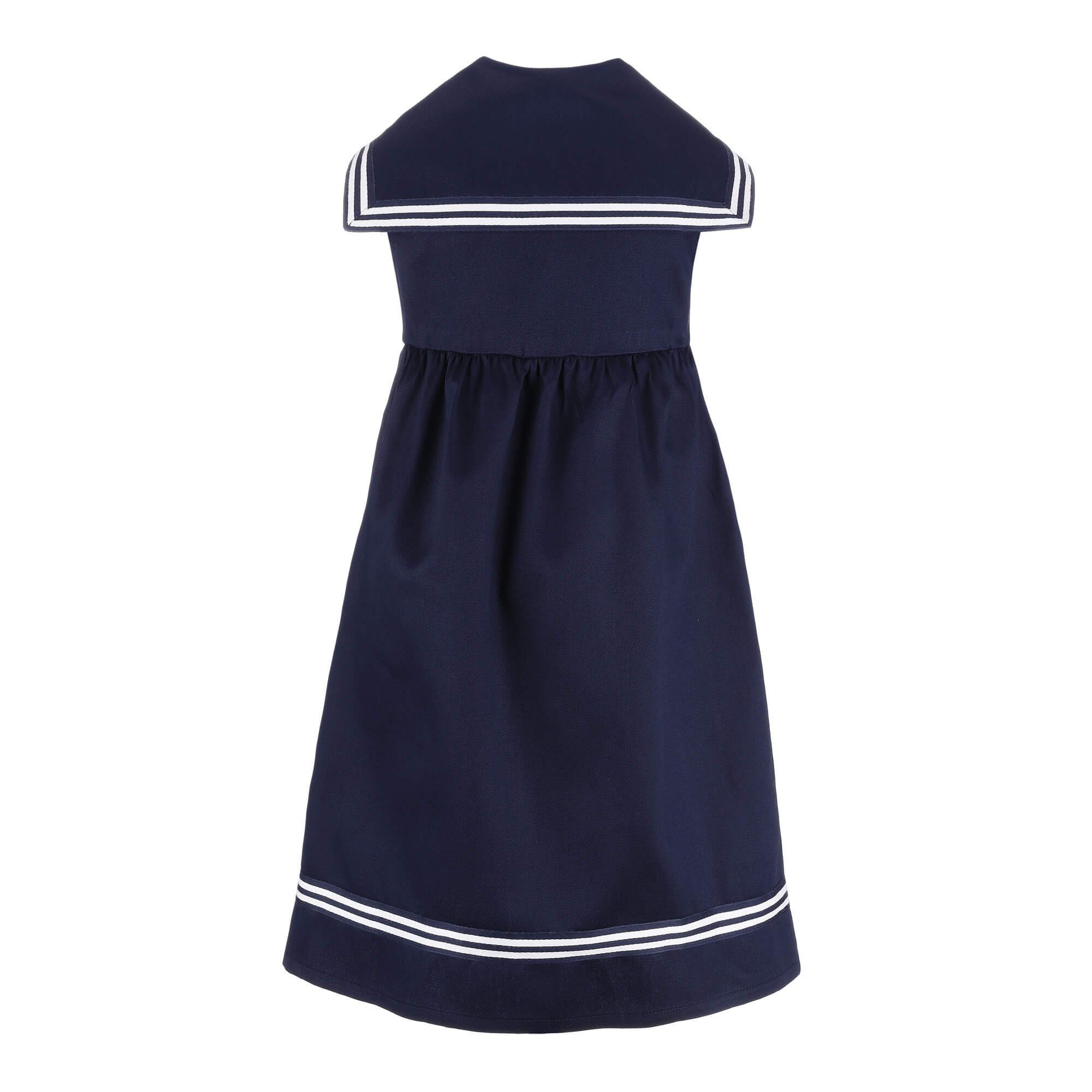 Kragen mit Kleid modAS Sommerkleid Kinder ärmellos (16) Maritimes Matrosenkleid marine großem -