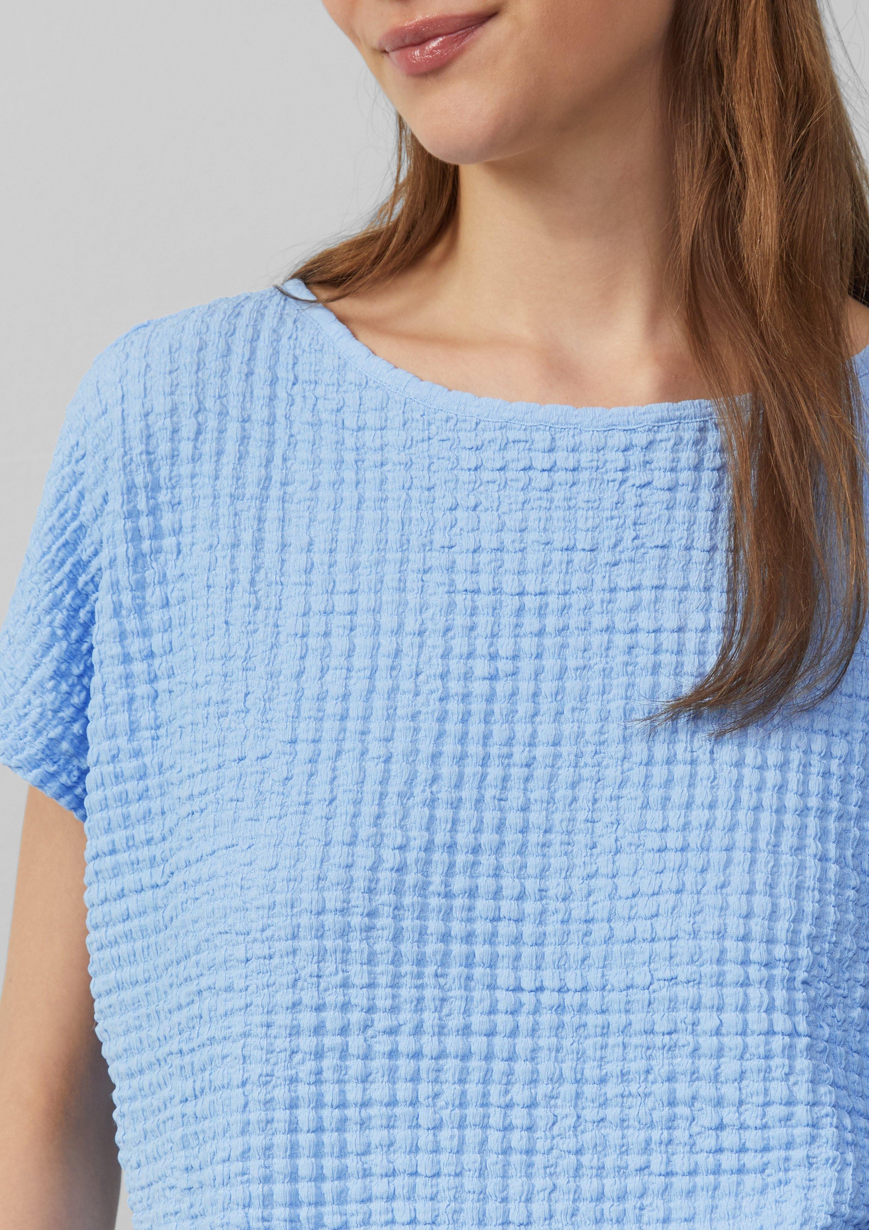 s.Oliver Shirttop Relaxed-Fit-Shirt in Struktur-Optik günstig online kaufen