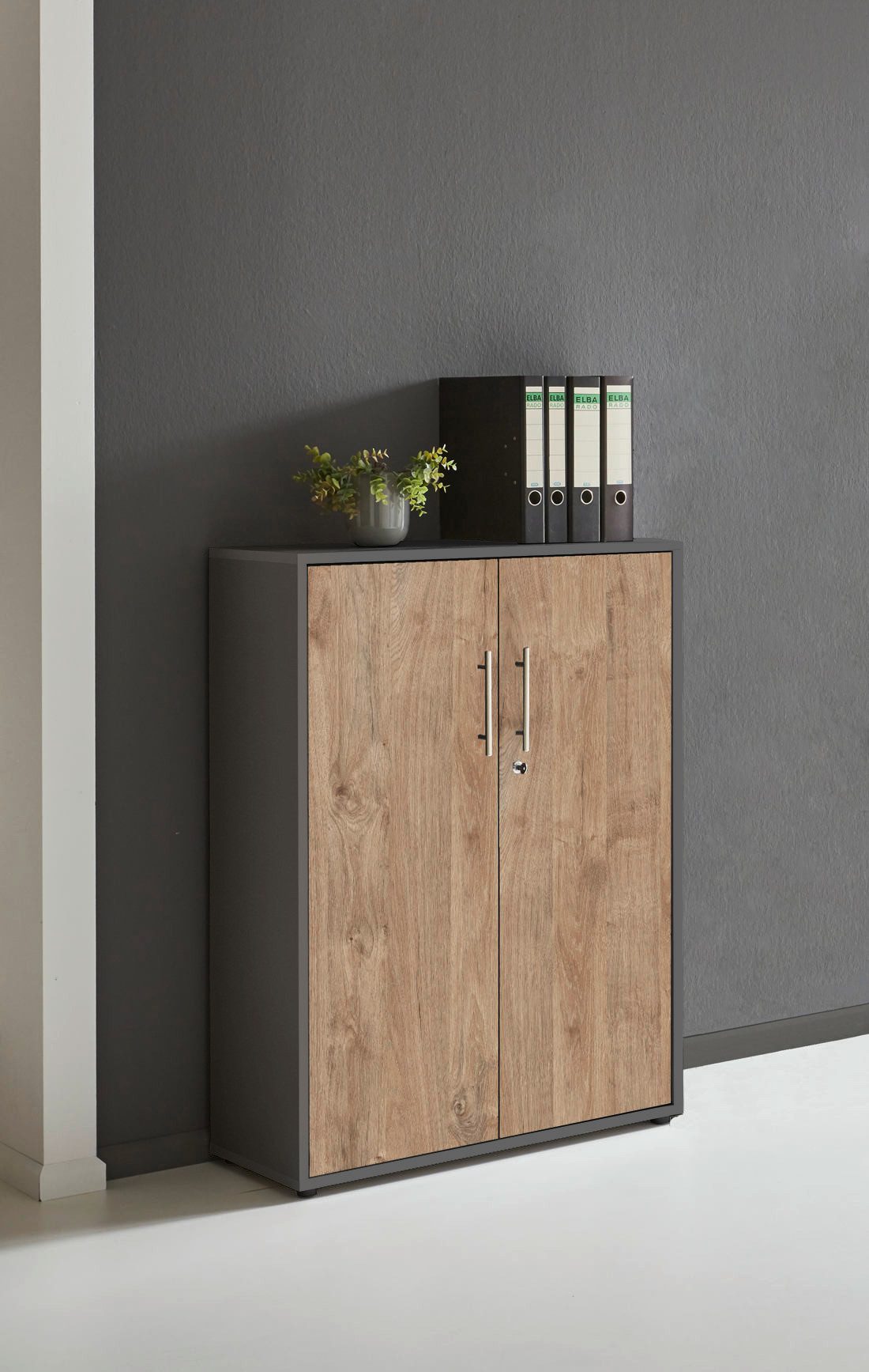 moebel-dich-auf Aktenschrank OFFICE EDITION (abschließbar, Metallgriffe, 3 günstig online kaufen