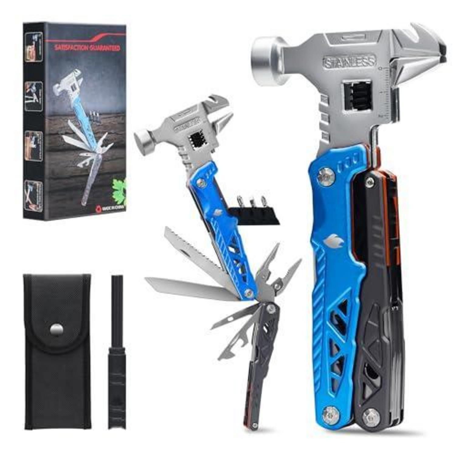 LuxusKollektion Multitool 18-in-1 Multitool mit Hammer & Zange