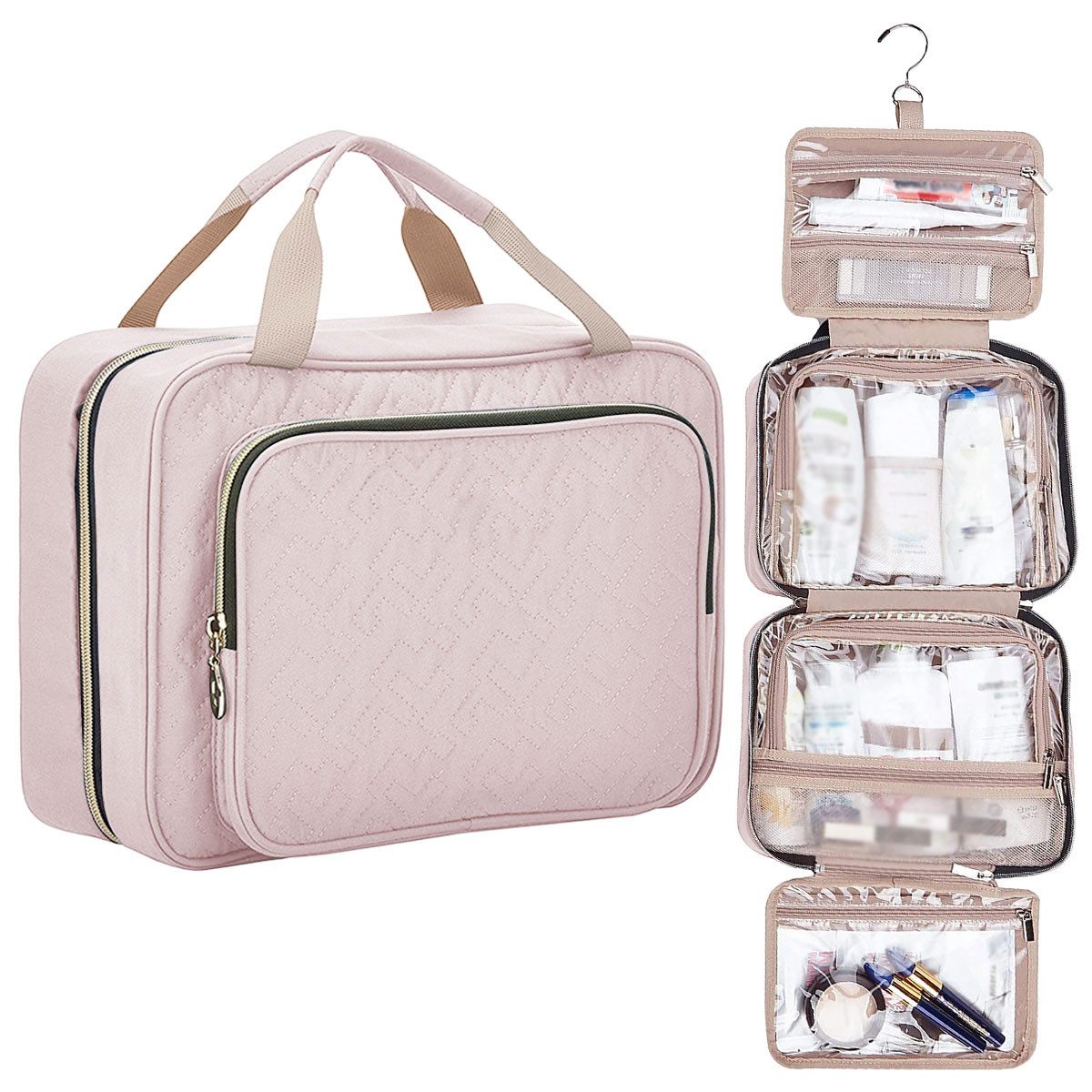 ZEUOPQ Kulturbeutel Tragbare wasserdichte Reise-Make-up-Tasche große günstig online kaufen