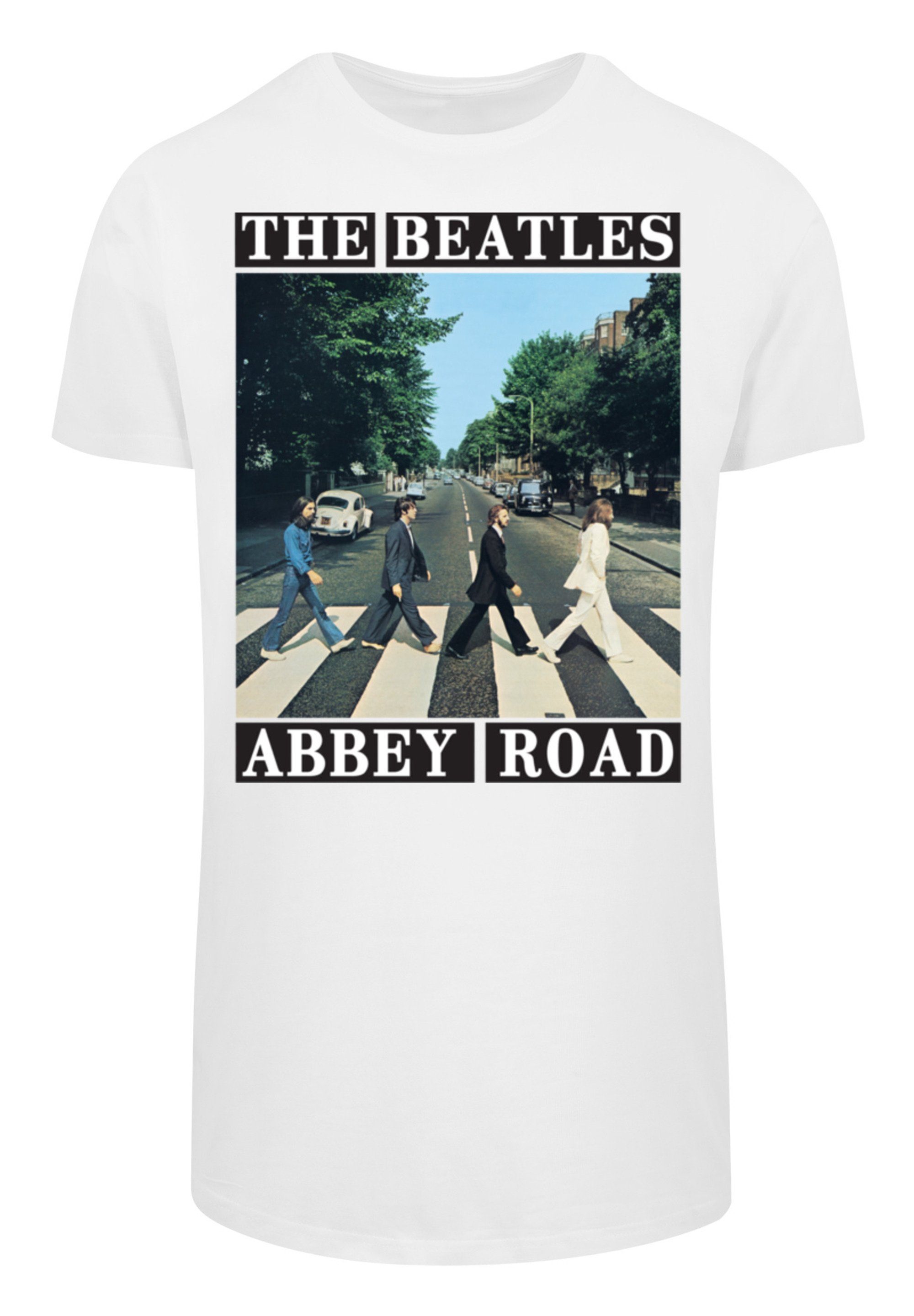 The Beatles Band F4NT4STIC Print Abbey weiß T-Shirt Road