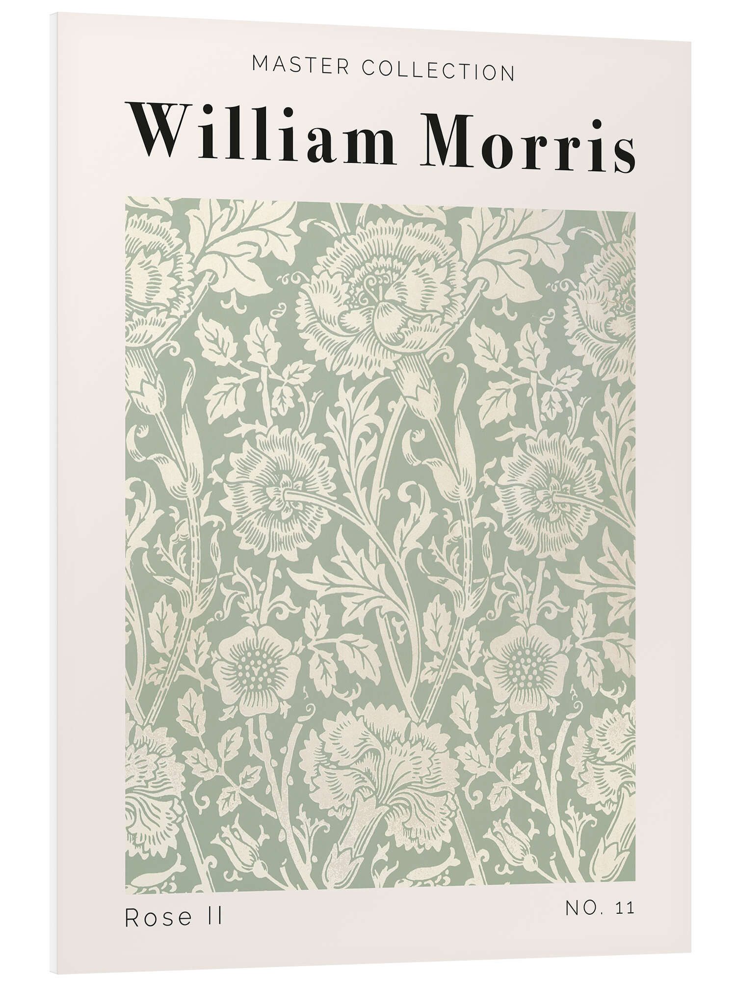 Posterlounge Wandbild Rose II No. 11, William Morris, erhältlich als Poster, Leinwandbild, Wandsticker oder Acrylglasbild