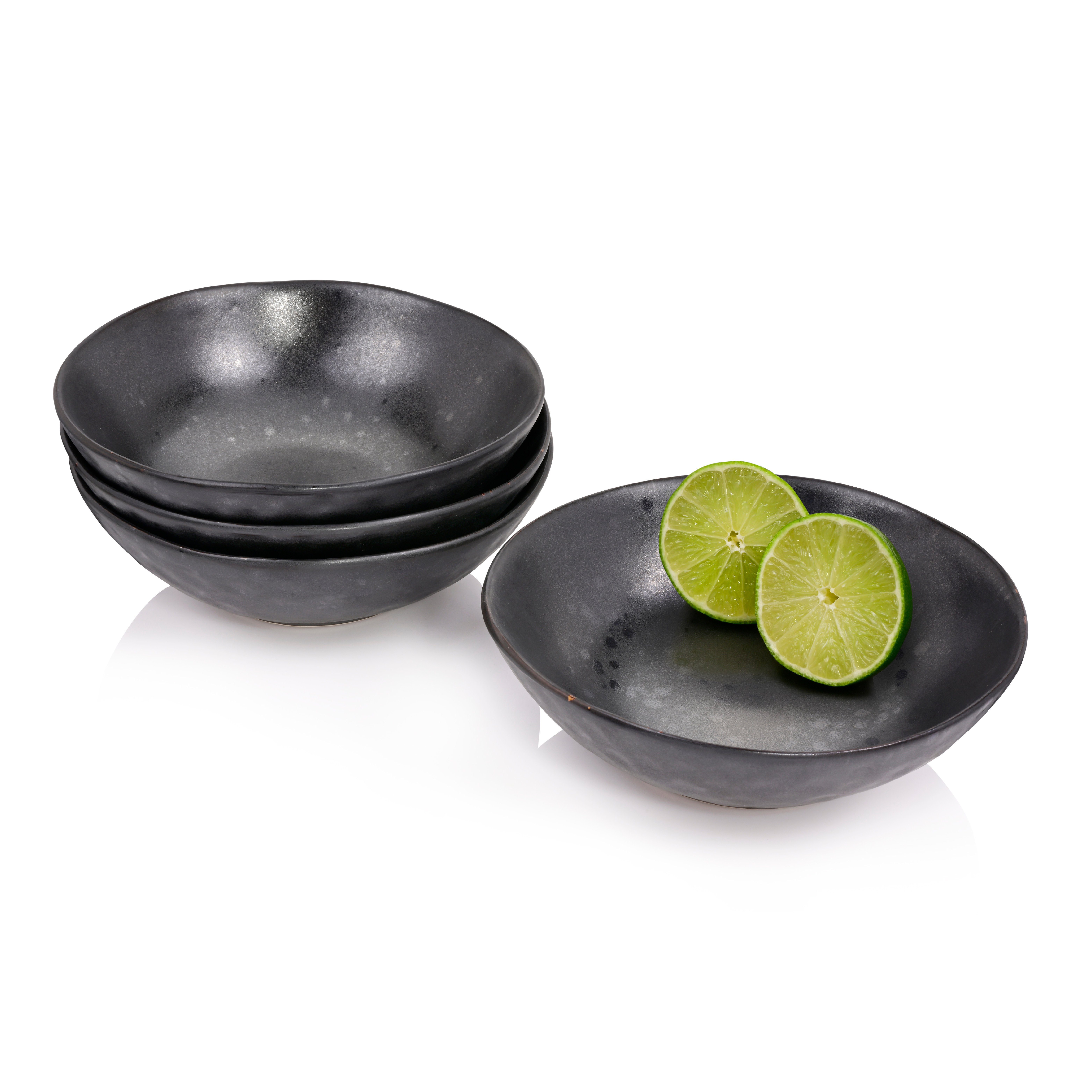 SÄNGER Schale Tombey Schalen Set, Schwarz, Steingut, (Set, 4-tlg), Handmade, Premium Collection