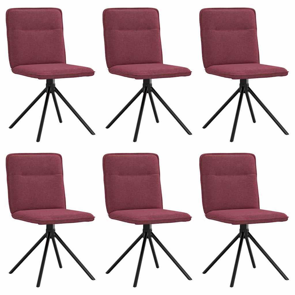 vidaXL Esszimmerstuhl Esszimmerstühle 6 Stk. Weinrot günstig online kaufen