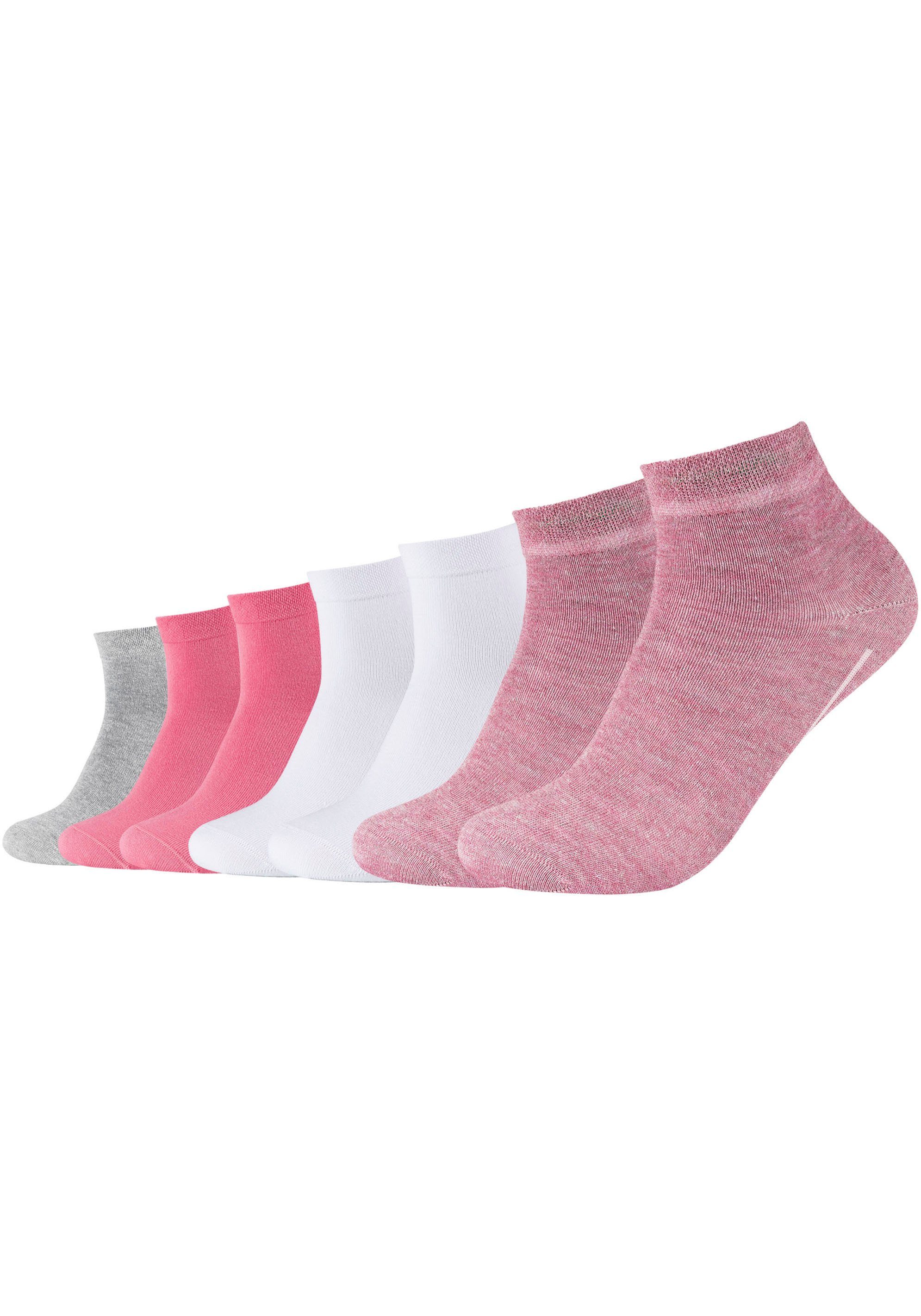 hohem Camano mit atmungsaktiv Klimaregulierend: Socken Komfortbund, (7-Paar) Baumwollanteil weichem dank ca-soft
