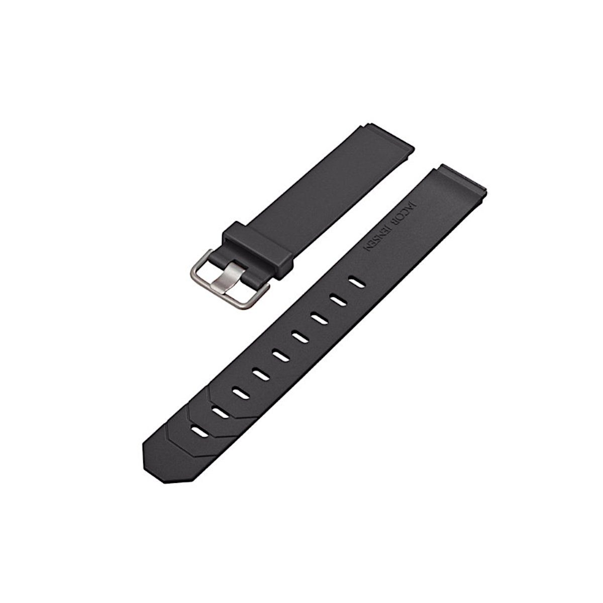 Jacob Jensen Quarzuhr Kautschuk Uhrenarmband silberne Stahlschließe günstig online kaufen