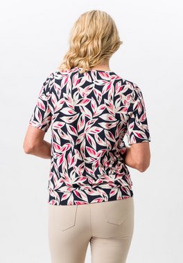 FRANK WALDER Blusenshirt im modischen Print mit Blattelementen