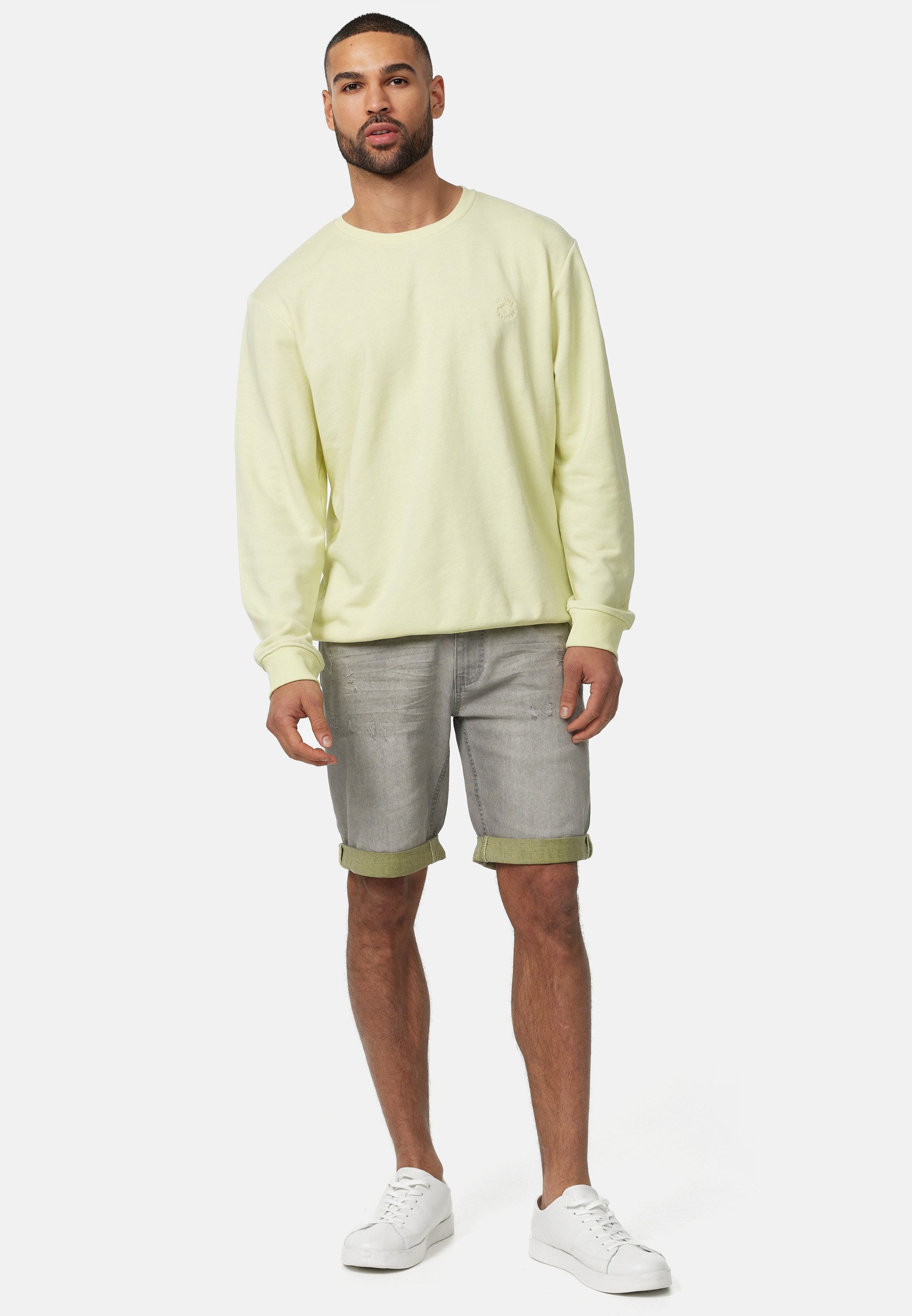Indicode Jeansshorts Herren INZalento Jeans Shorts Herrenshorts aus elastischer Baumwoll-Qualität