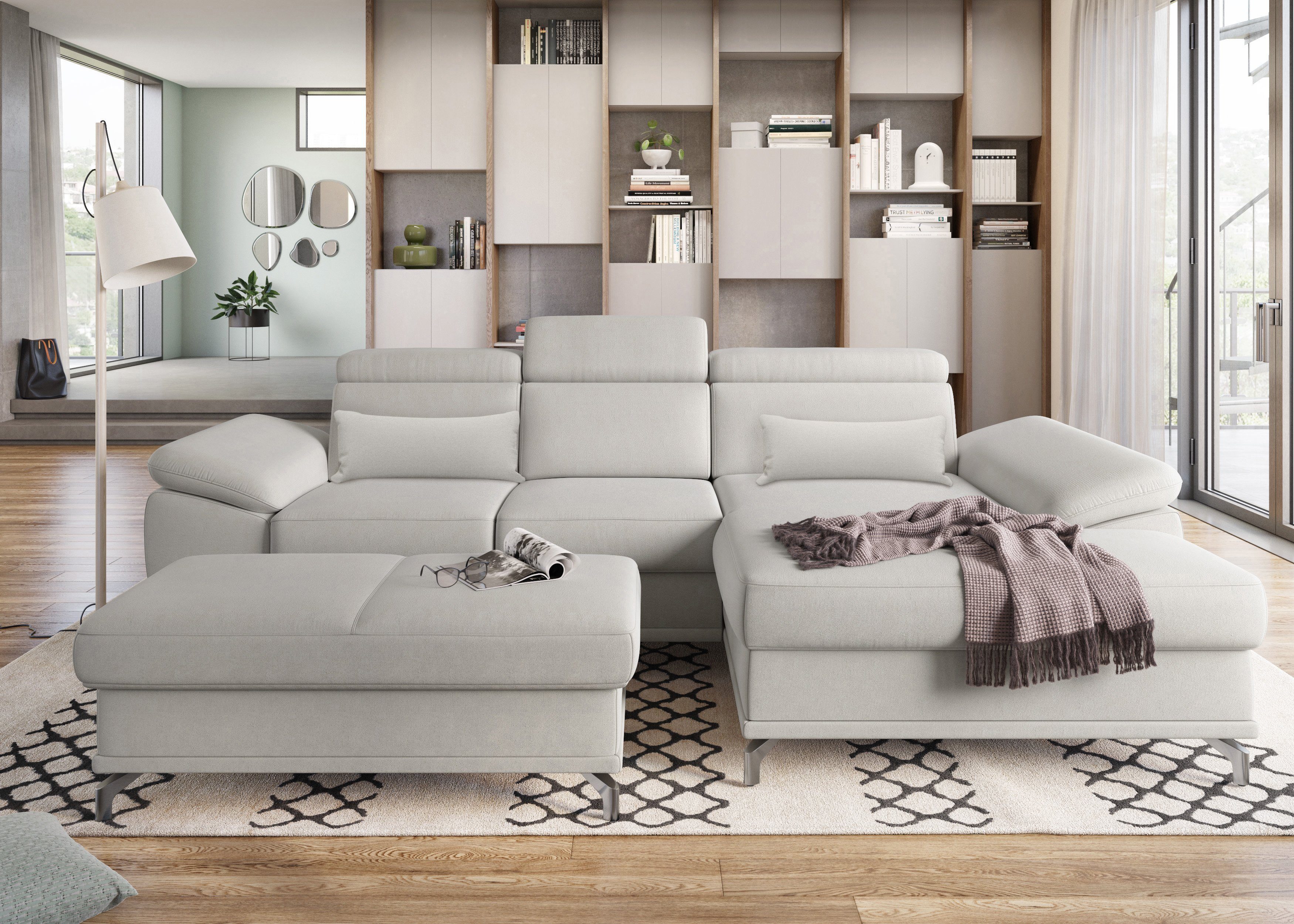 sit&more Ecksofa Cabrio L-Form, mit Sitztiefenverstellung, günstig online kaufen