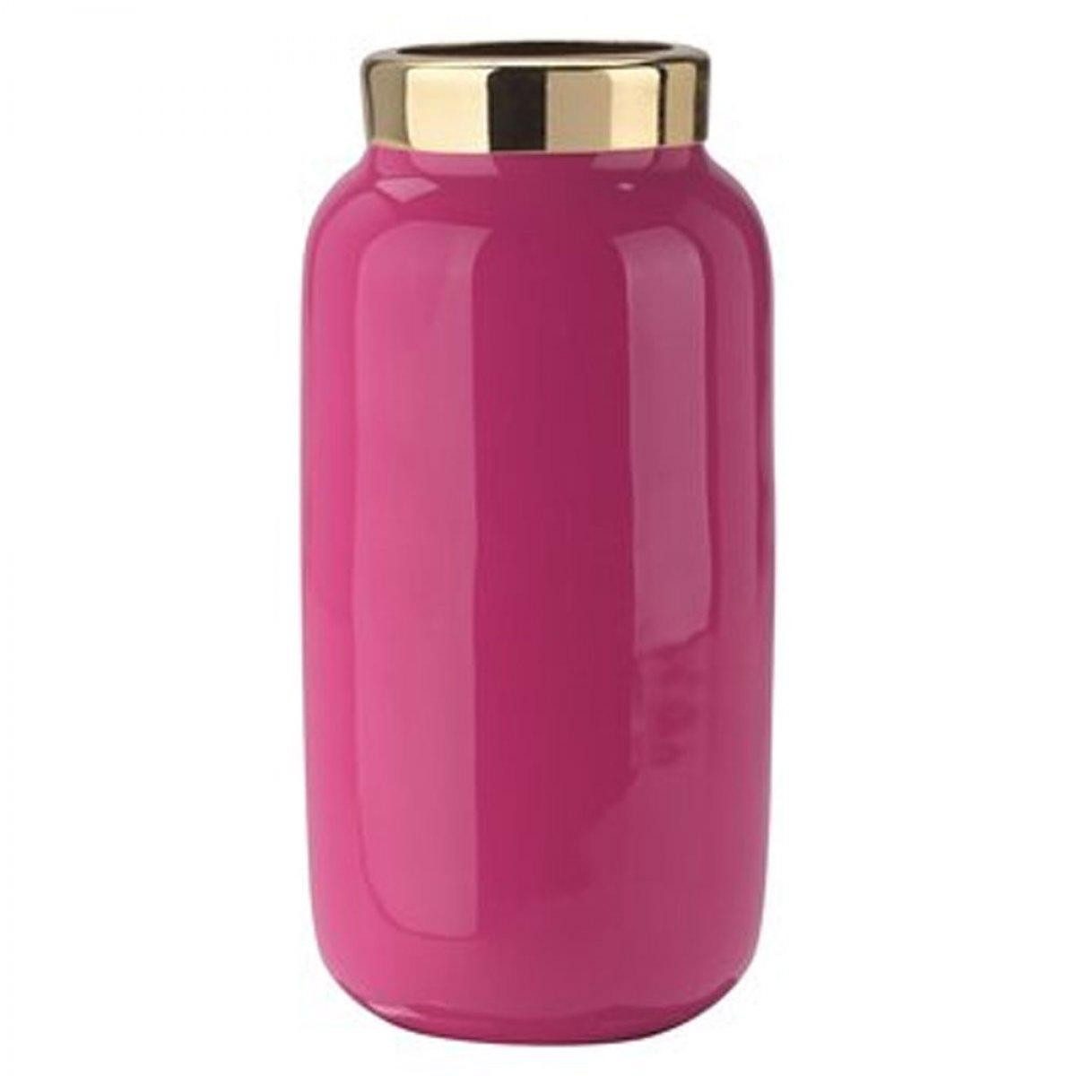 Giftcompany Dekovase Minivase Saigon mit Metallring Pink Gold (9,5cm) günstig online kaufen