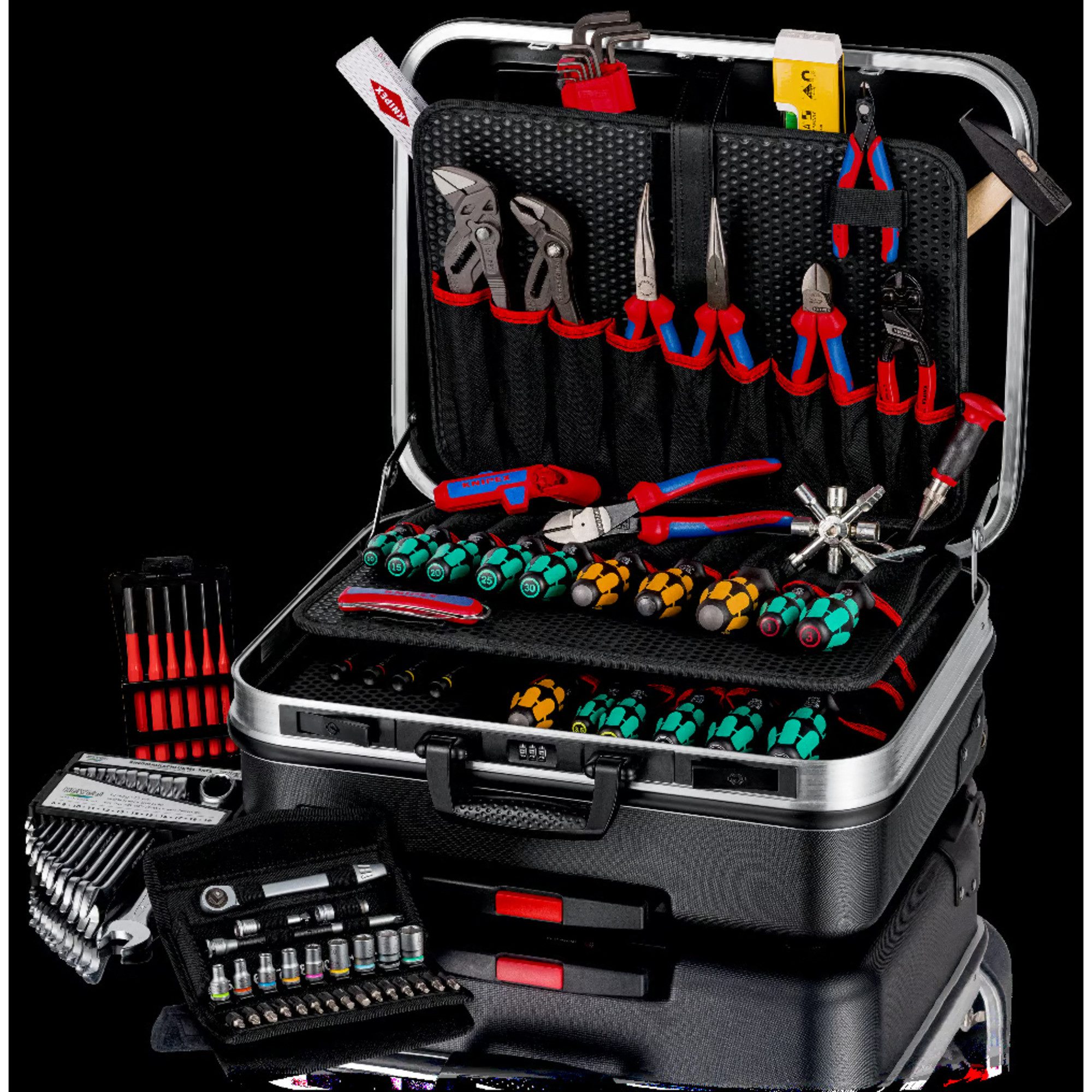 Knipex Werkzeugset KNIPEX Werkzeugkoffer "BIG Basic Move" Mechanik, (90-tlg)