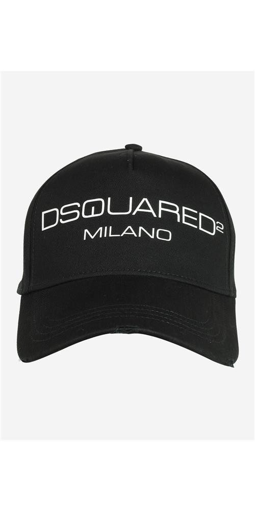 Baseball Cap Dsquared2 Milano Logodruck Baseball Cap Schwarz Herren