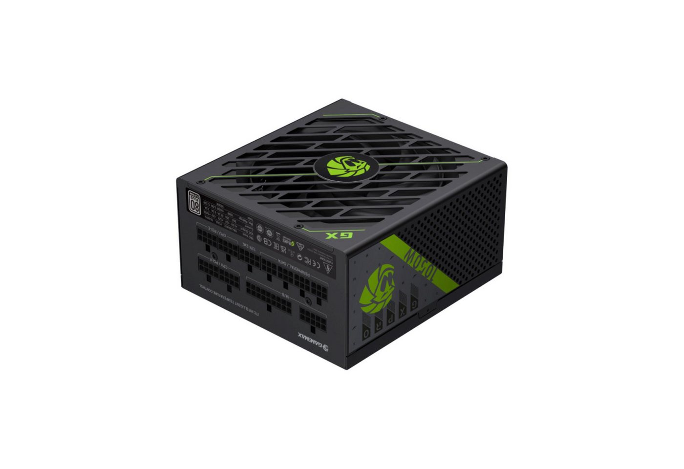 GAMEMAX GX-1050 PRO WH 1050W 80 Plus Platinum ATX3.0 PCIe5.0 PC-Netzteil (12V-2*6-Anschluss, Kabelmanagement)