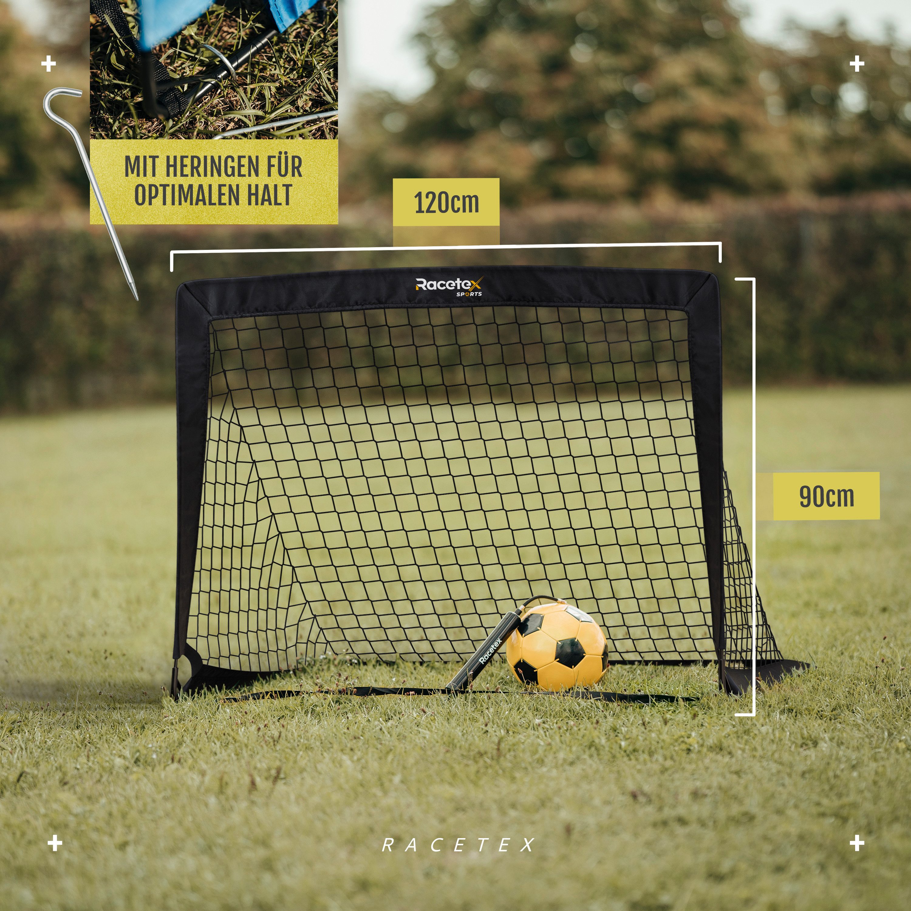 Racetex Fußballtor Racetex 2er Fußballtor Kinder Set - inkl. Tasche - FRÜHLINGSAKTION, ⚽ UNSERE EMPFEHLUNG ⚽