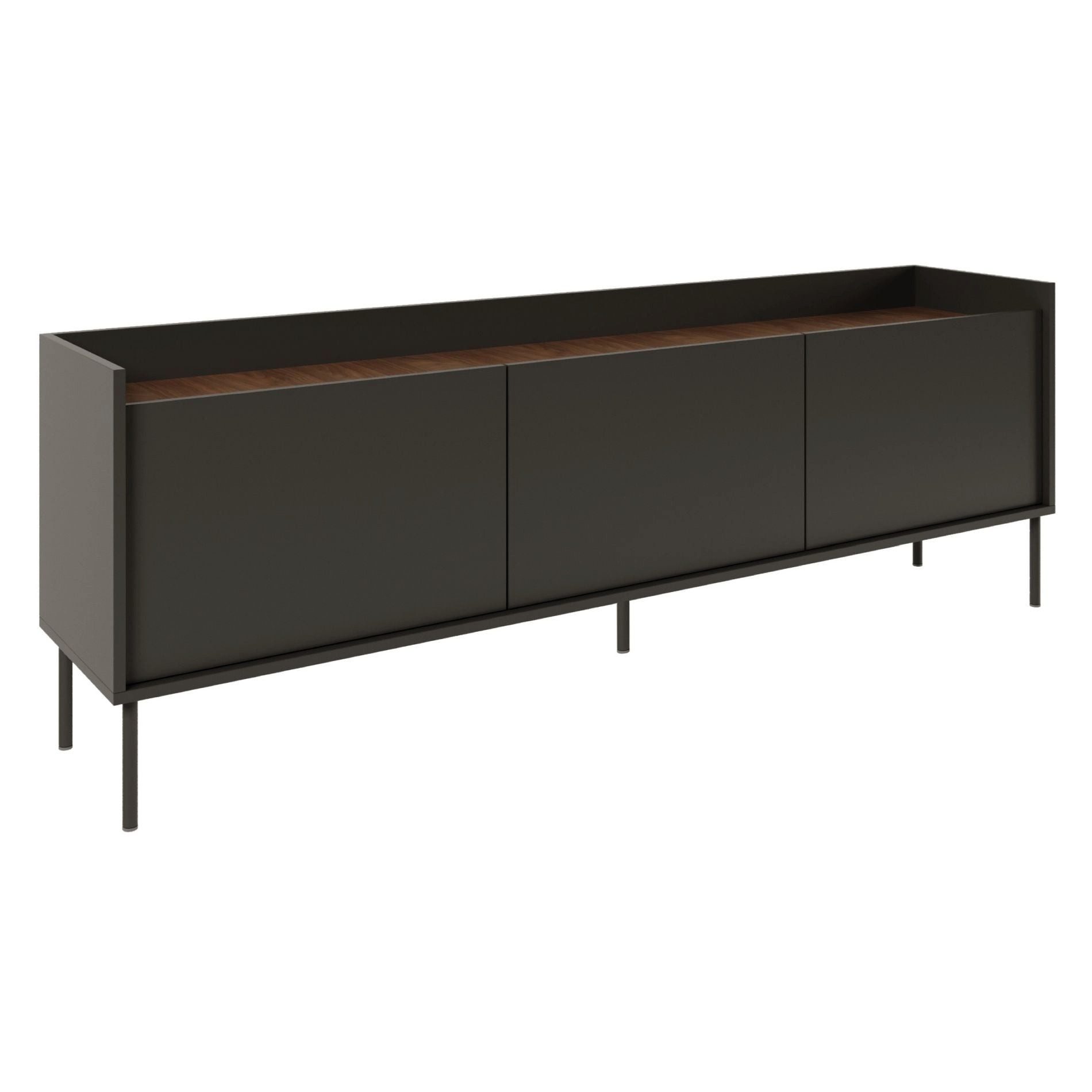 Selsey TV-Schrank TOVI Lowboard mit Stauraum und Metallfüßen, 175 / 140 cm breit