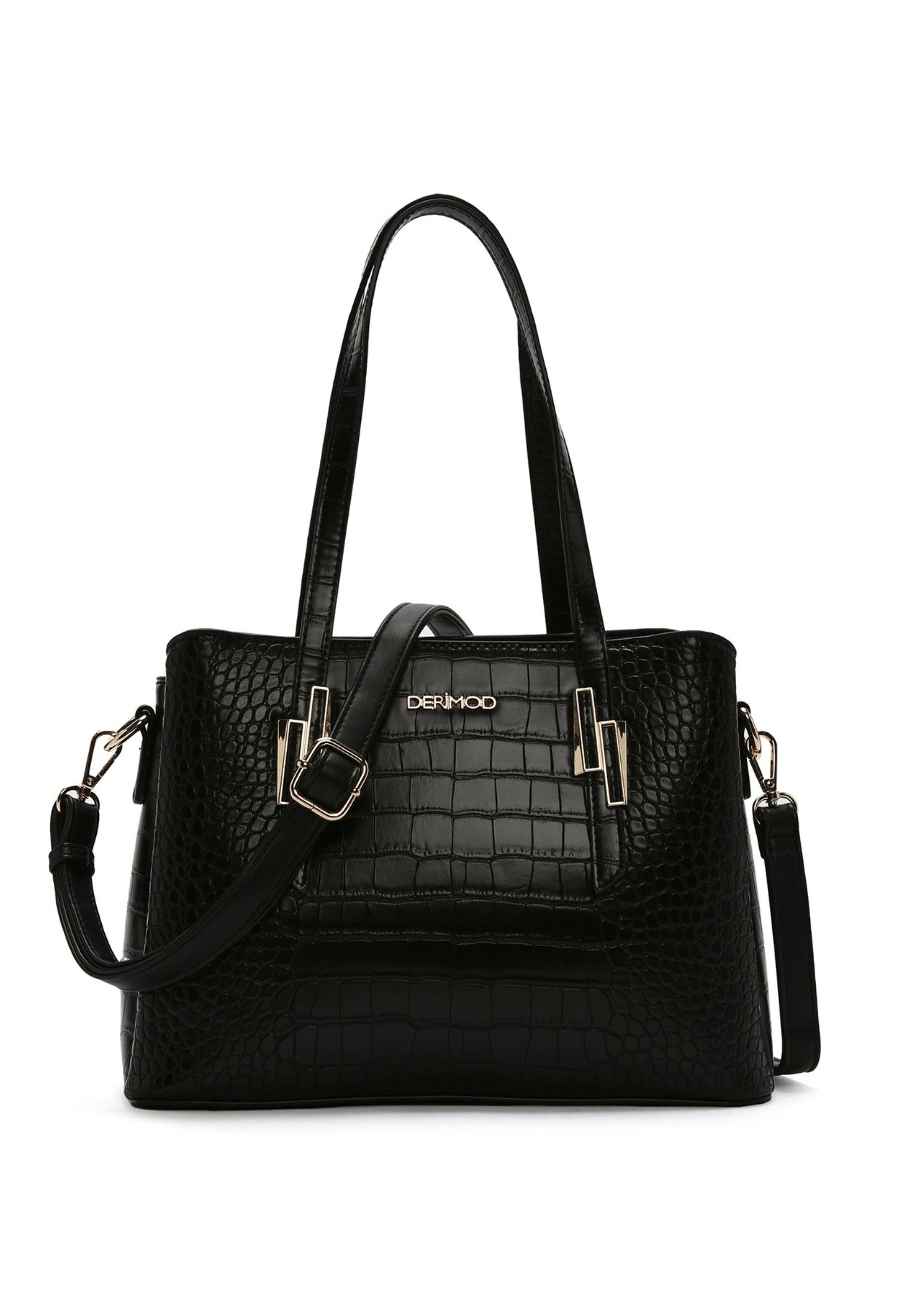 Derimod Umhängetasche Handtasche aus Kunstleder, Kunstleder, Schulterriemen günstig online kaufen