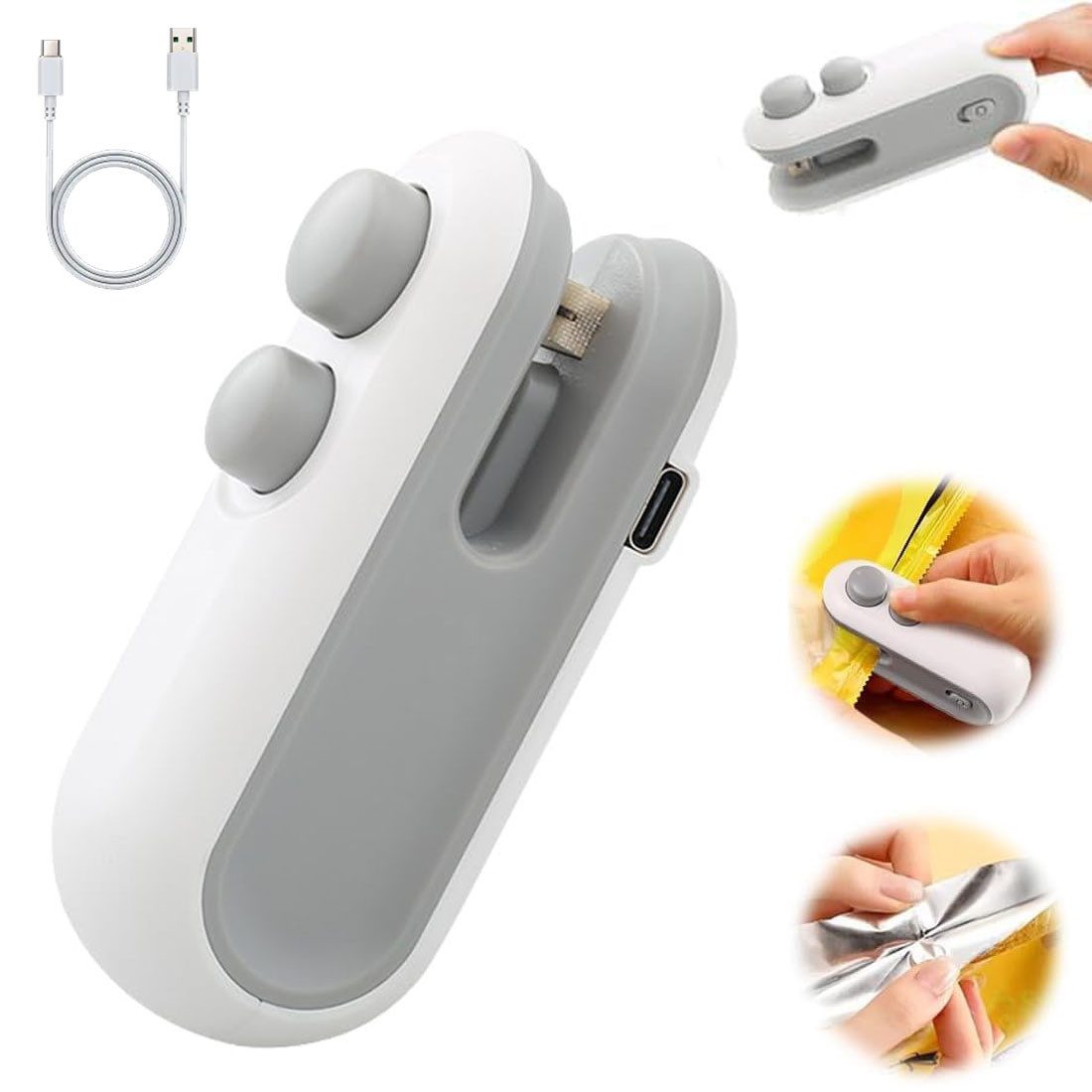 Hand-Vakuumierer 2-in-1 Mini-Folienschweißgerät mit Schneidevorrichtung