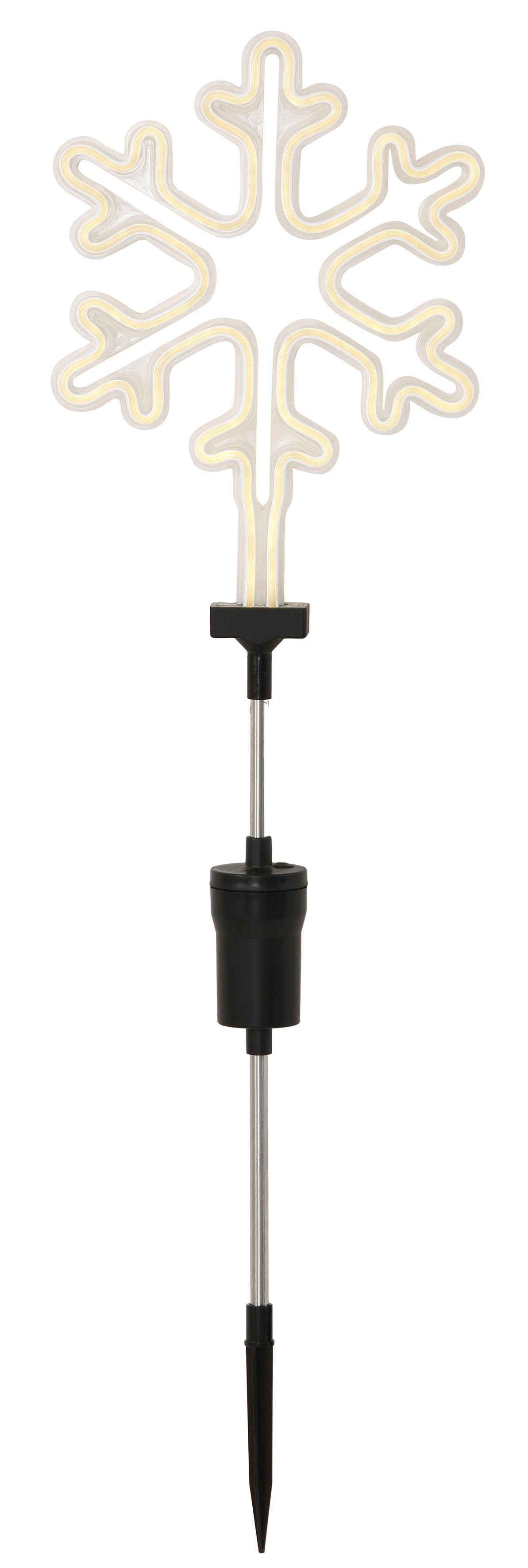 BONETTI LED Gartenleuchte Schneeflocke, LED Neon Stab für den Garten