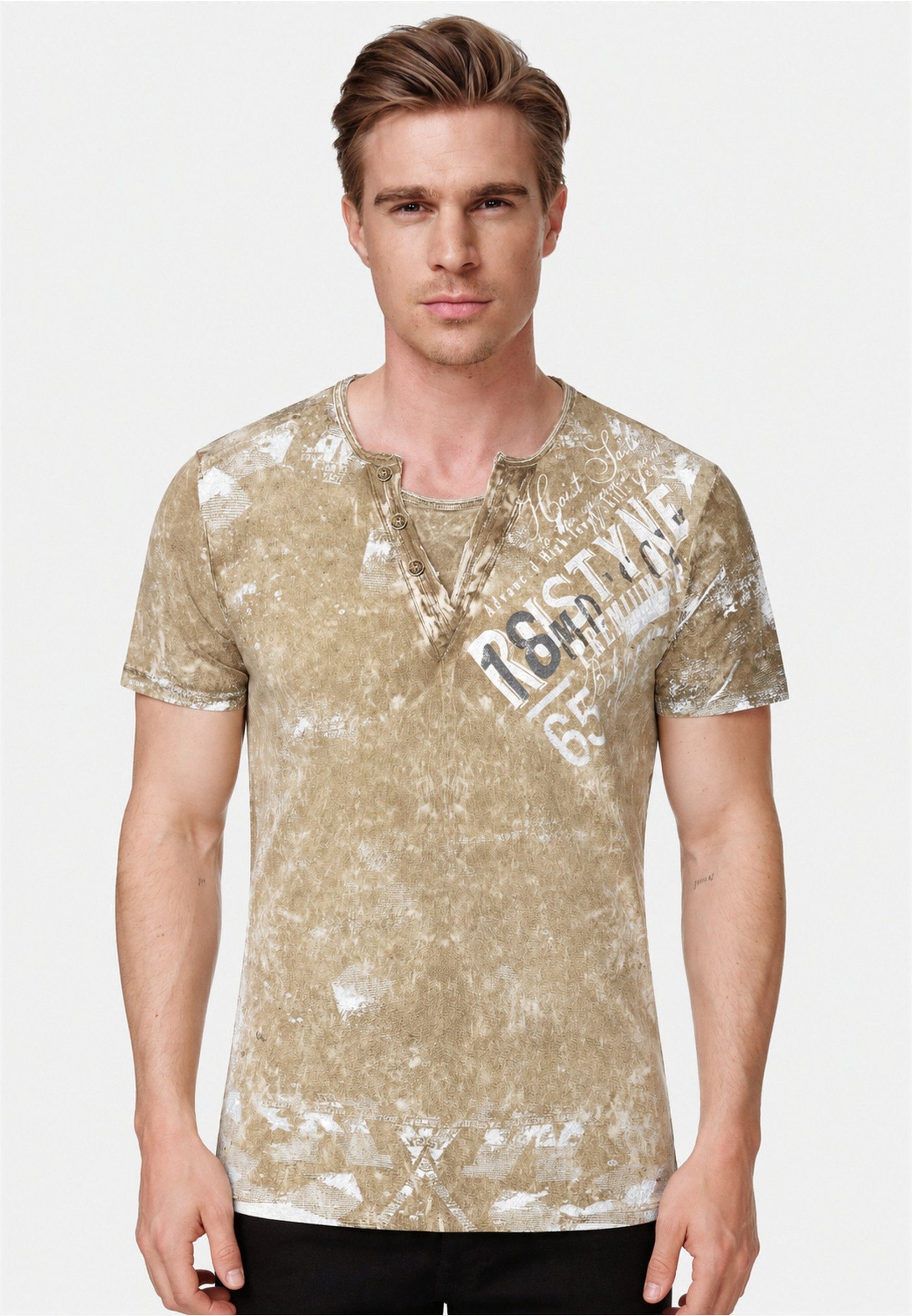 Rusty Neal T-Shirt im coolen Used-Look-Design