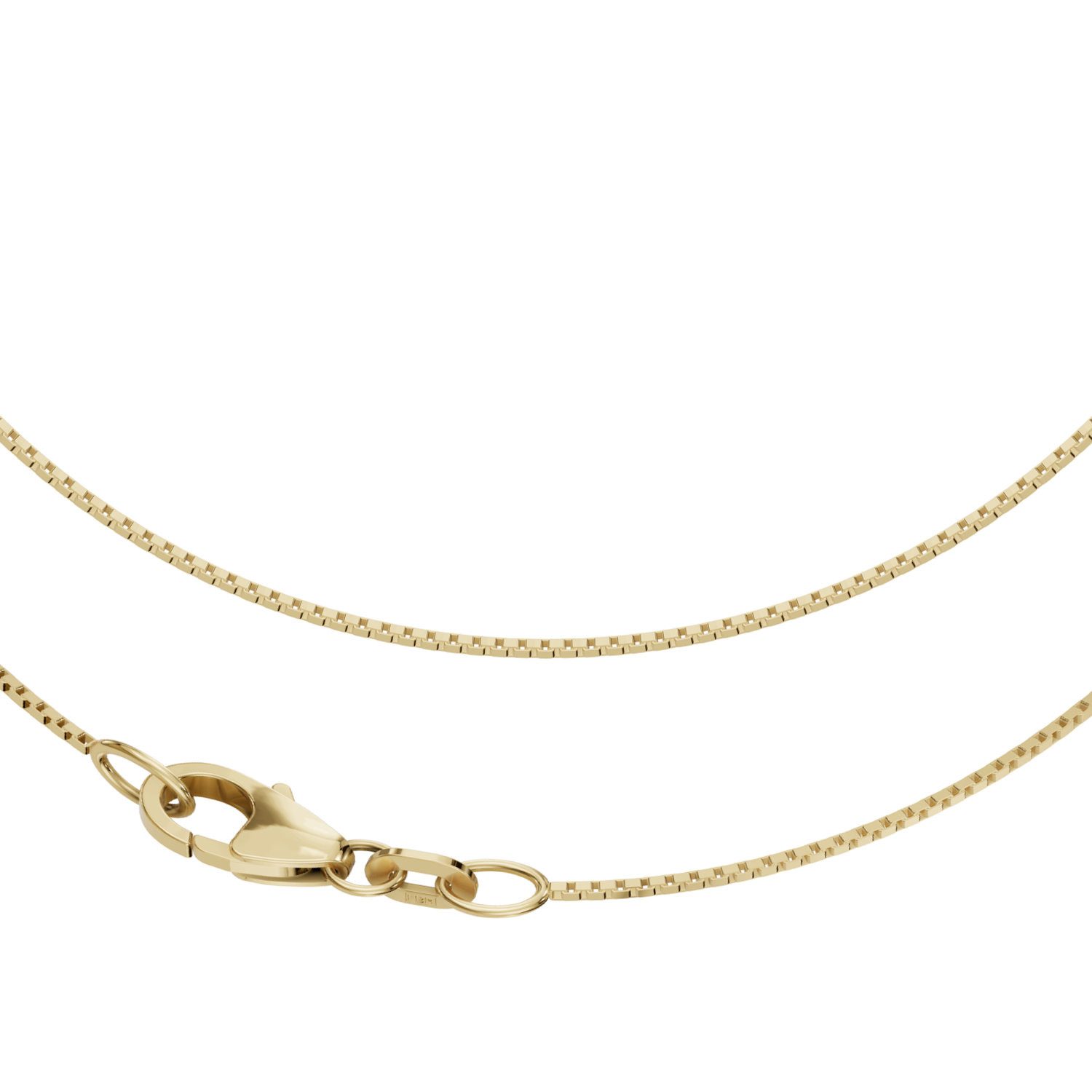 Goldkette JB Collier Veneziakette 0,8 mm 375 Gelbgold 9 Kt 45 - 50 cm