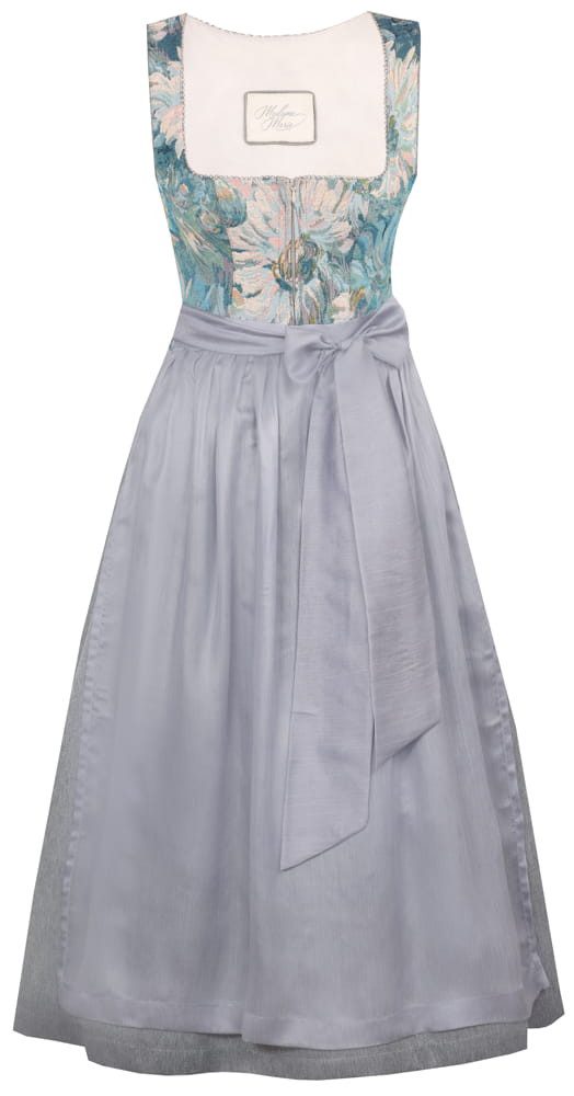Madame Marie Dirndl Dirndl Saphora 80cm Länge taubenblau günstig online kaufen