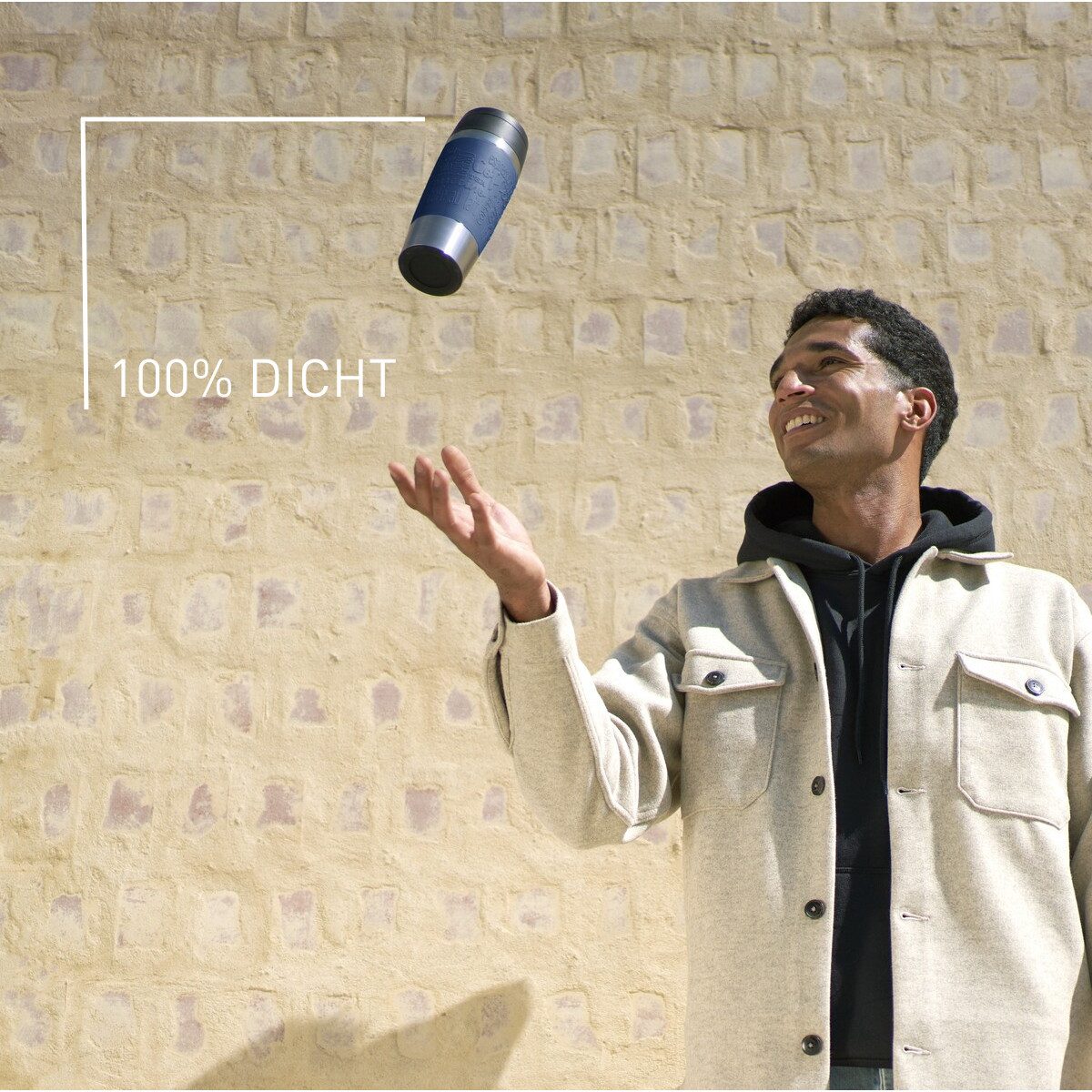 Emsa Thermobecher Travel Mug Classic, mit 360°-Trinköffnung, auslaufsicher, rutschfest, Edelstahl, Kunststoff, Silikon, 4h heiß, 8h kalt - 360 ml / 6h heiß, 12h kalt - 500 ml, 100% dicht