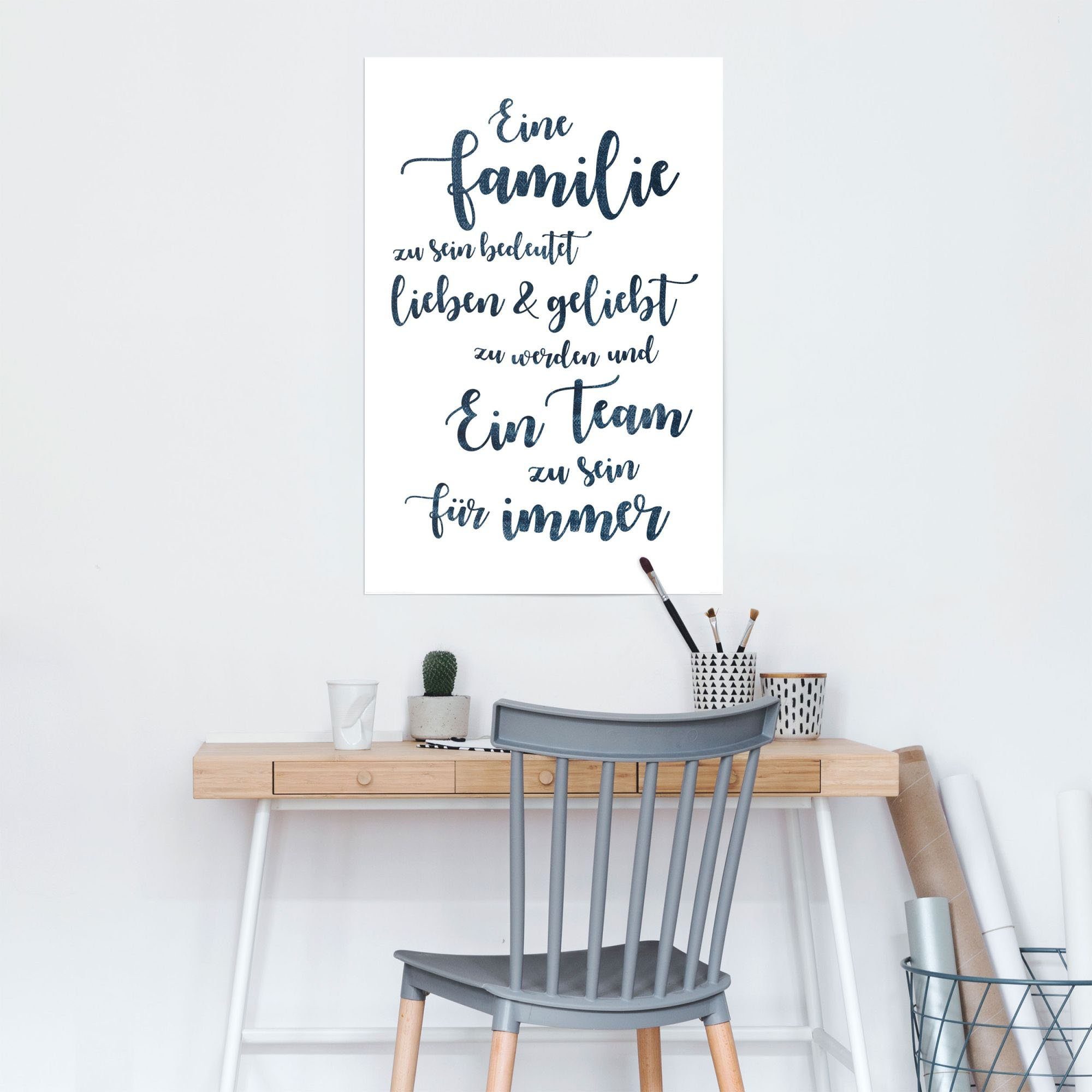 Reinders! Poster »Eine Familie, ein Team«, (1 Stück)-HomeTrends