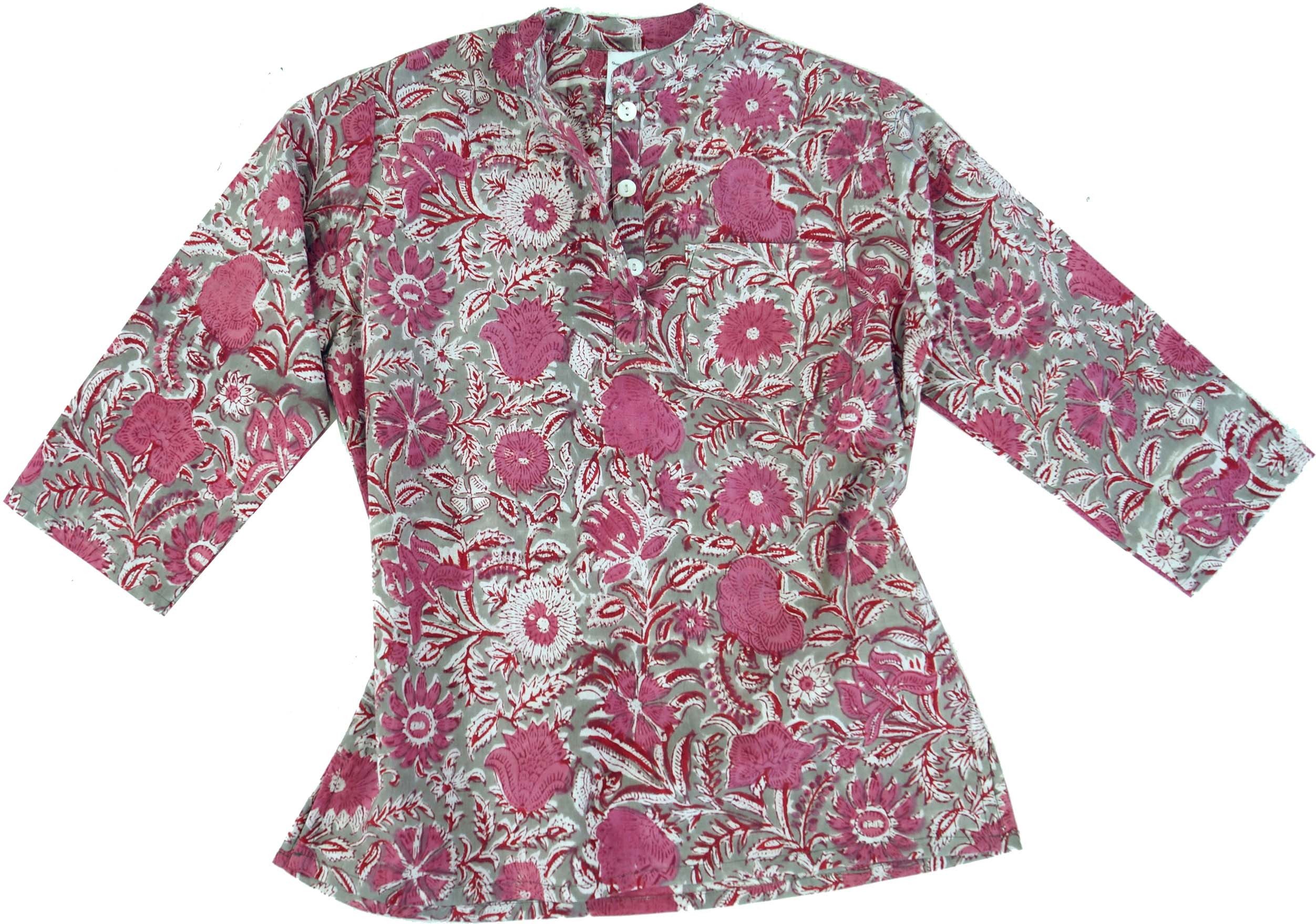 Guru-Shop T-Shirt Indische Mädchen Tunika, Kindertunika -..