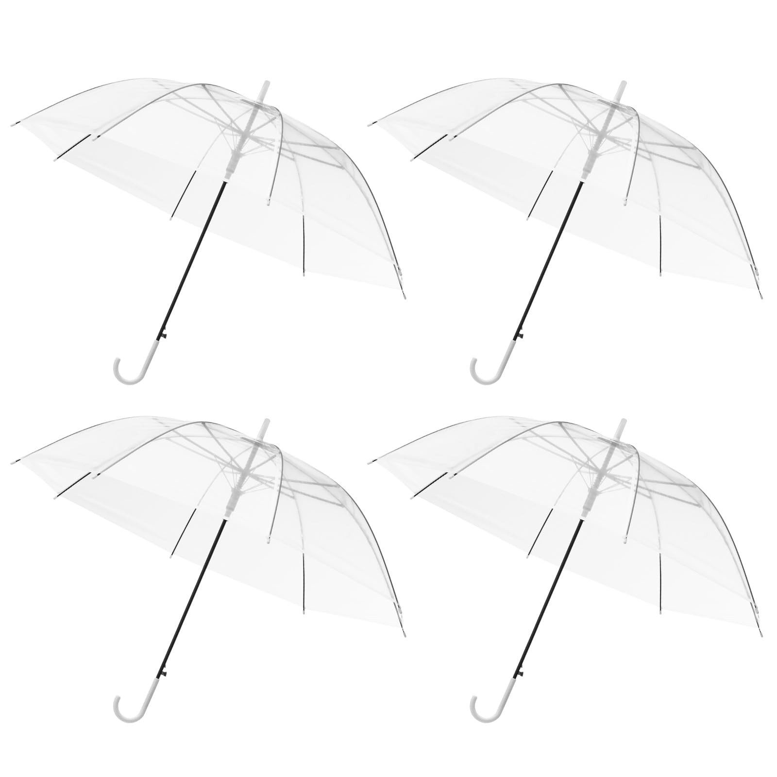 Youyijia Taschenregenschirm Transparenter Regenschirm für Hochzeiten, Events & Fotoshootings