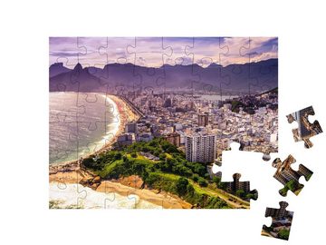 puzzleYOU Puzzle Ipanema Beach, Rio De Janeiro, Brasilien, 48 Puzzleteile, puzzleYOU-Kollektionen Rio de Janeiro, Städte Weltweit