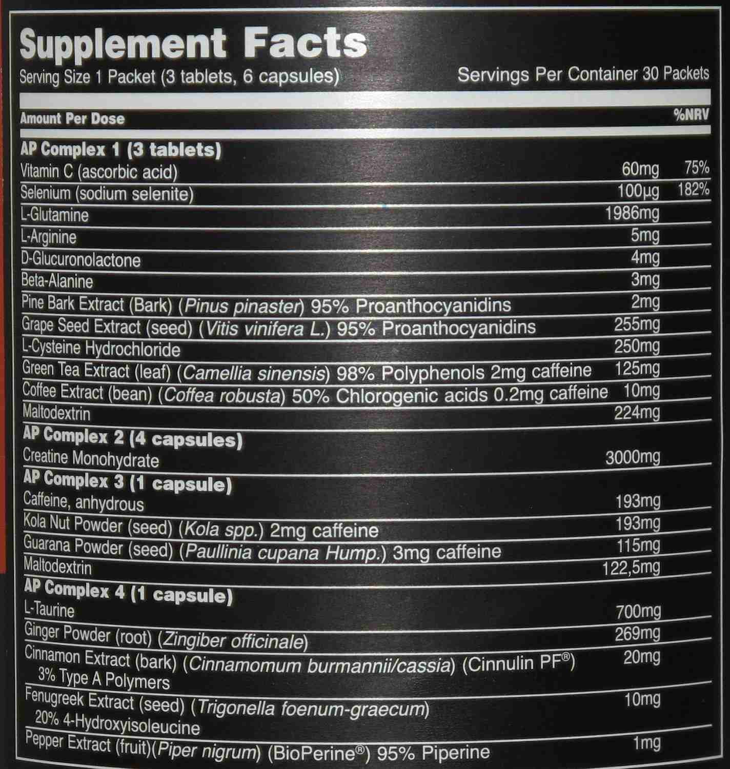 Universal Nutrition Universal Nutrition Animal Pump - 30 Packs Kapseln