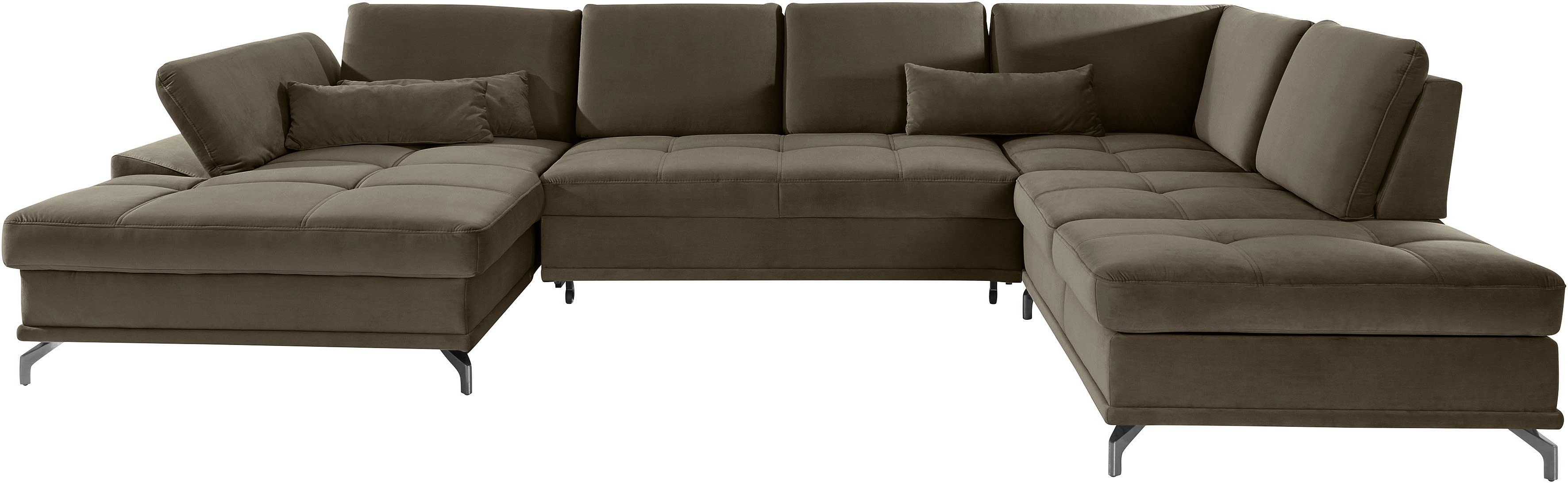 OTTO home Wohnlandschaft Costello U-Form, B: 363 cm mit Sitztiefen- & Armteilverstellung, optional Schlaffunktion & Bettkasten