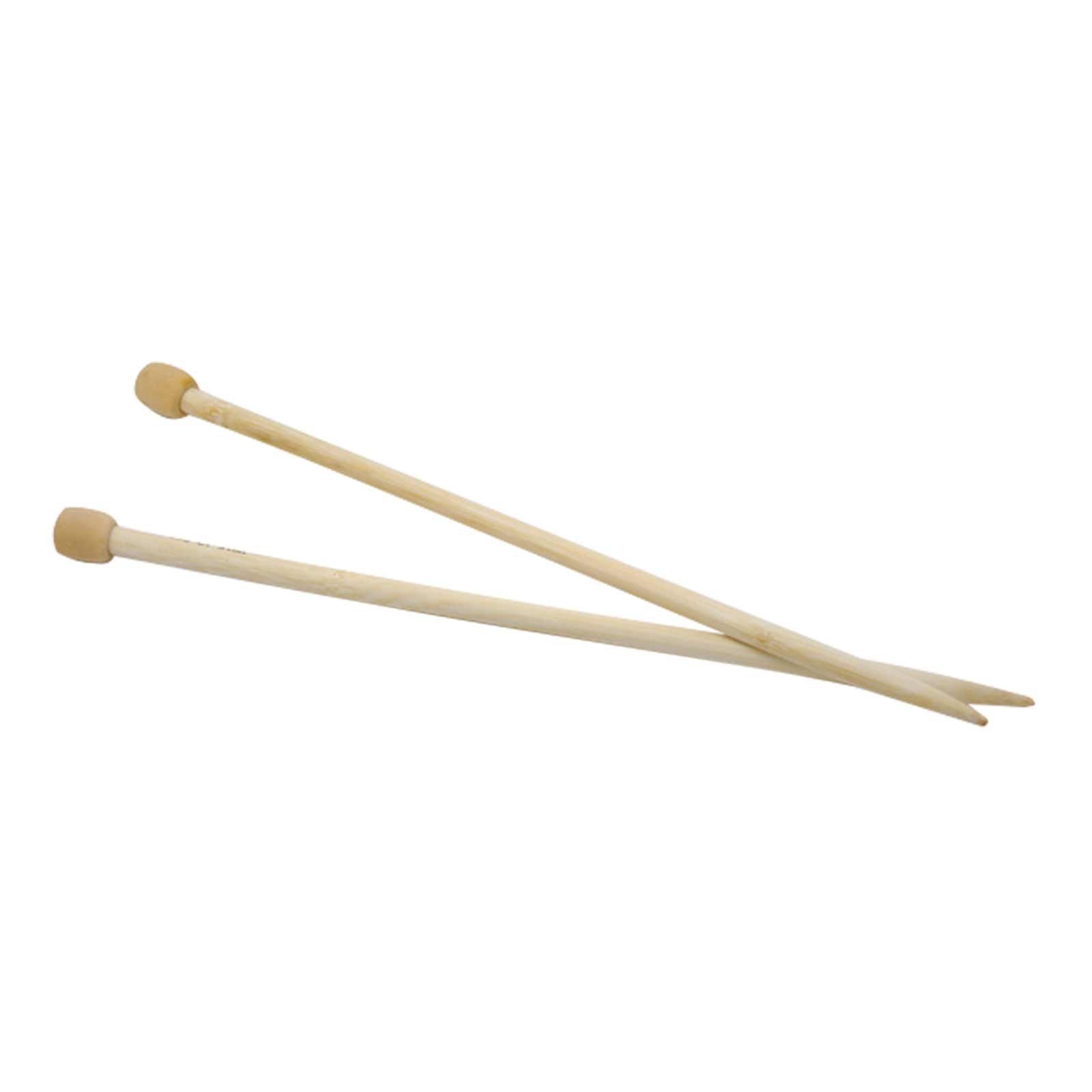maDDma Stricknadeln 1 Paar Bambus-Stricknadel gerade Länge 35 cm Jackenstricknadeln, 1035