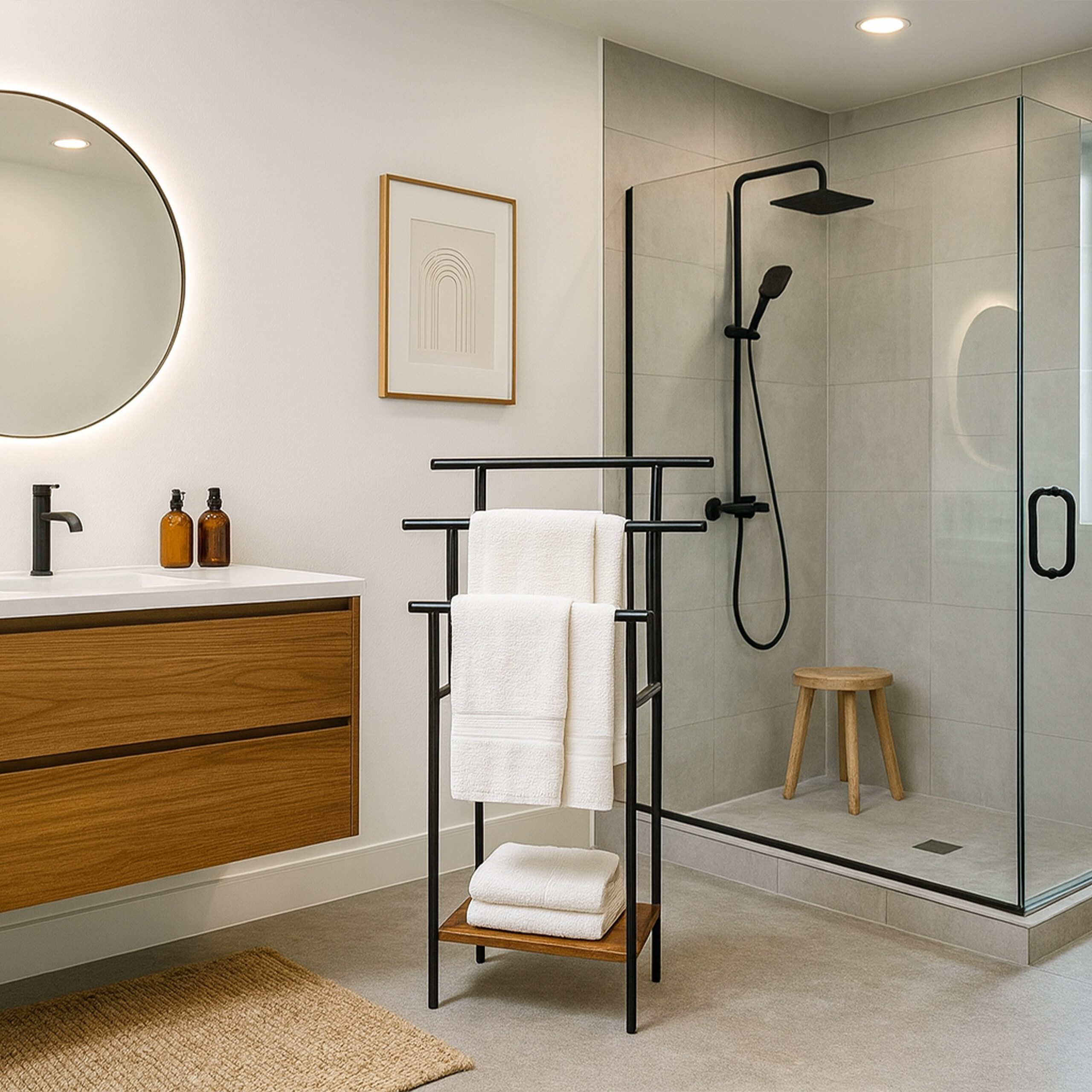 relaxdays Handtuchständer mit Ablage günstig online kaufen