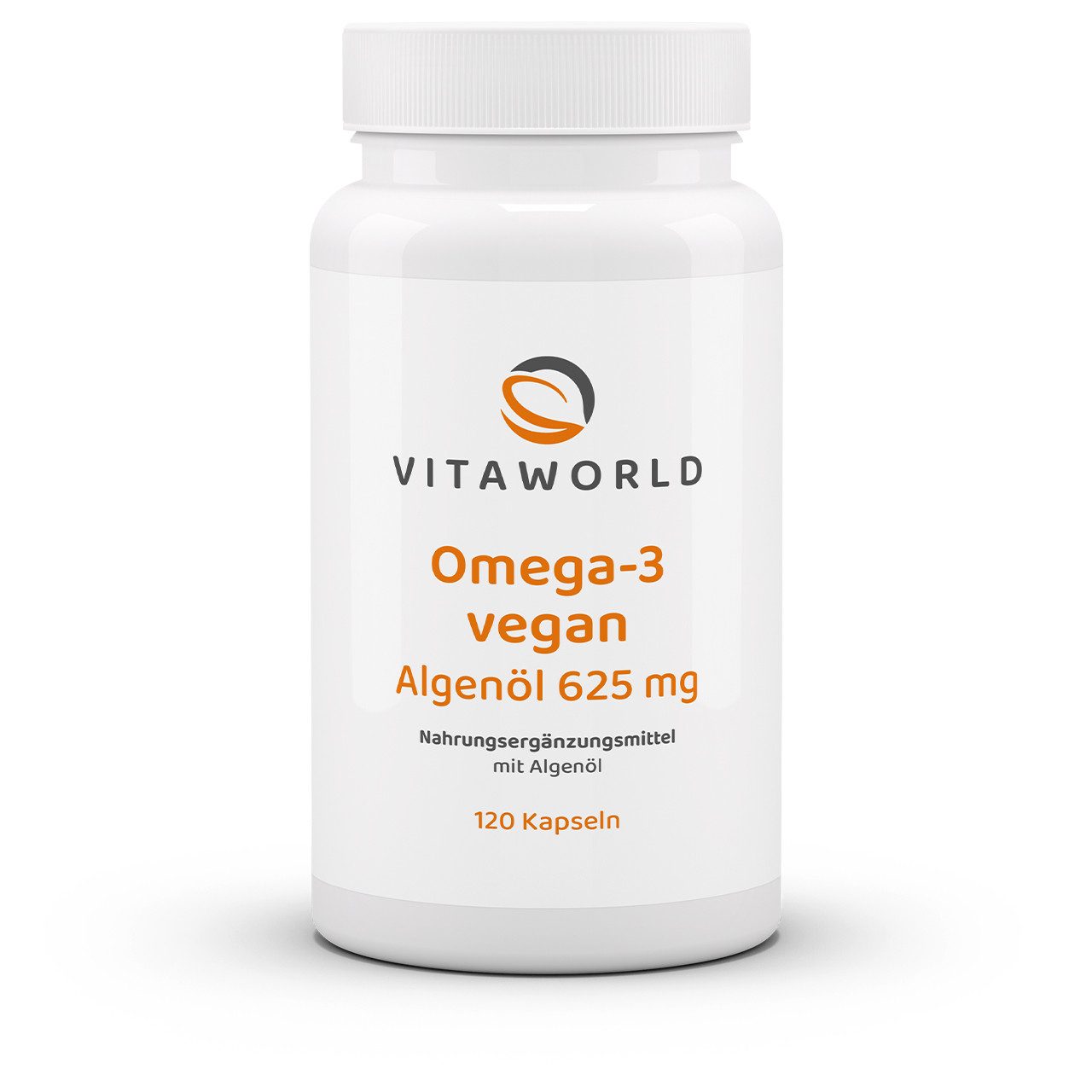 vitaworld Omega 3 vegan - 625 mg Algenöl und 250 mg DHA pro Kapsel Kapseln, 120 St., 102 g