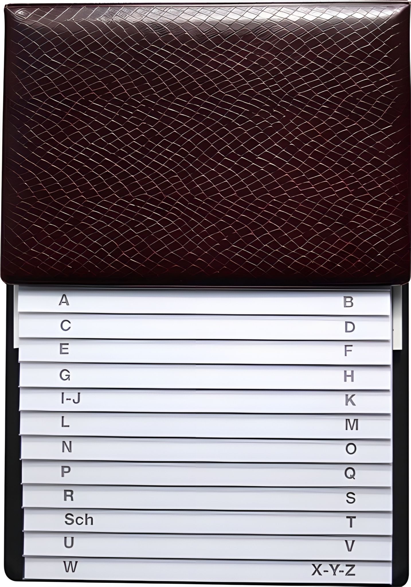 RNK Notizbuch RNK Telefonklappregister 16x22cm rot 12Bl